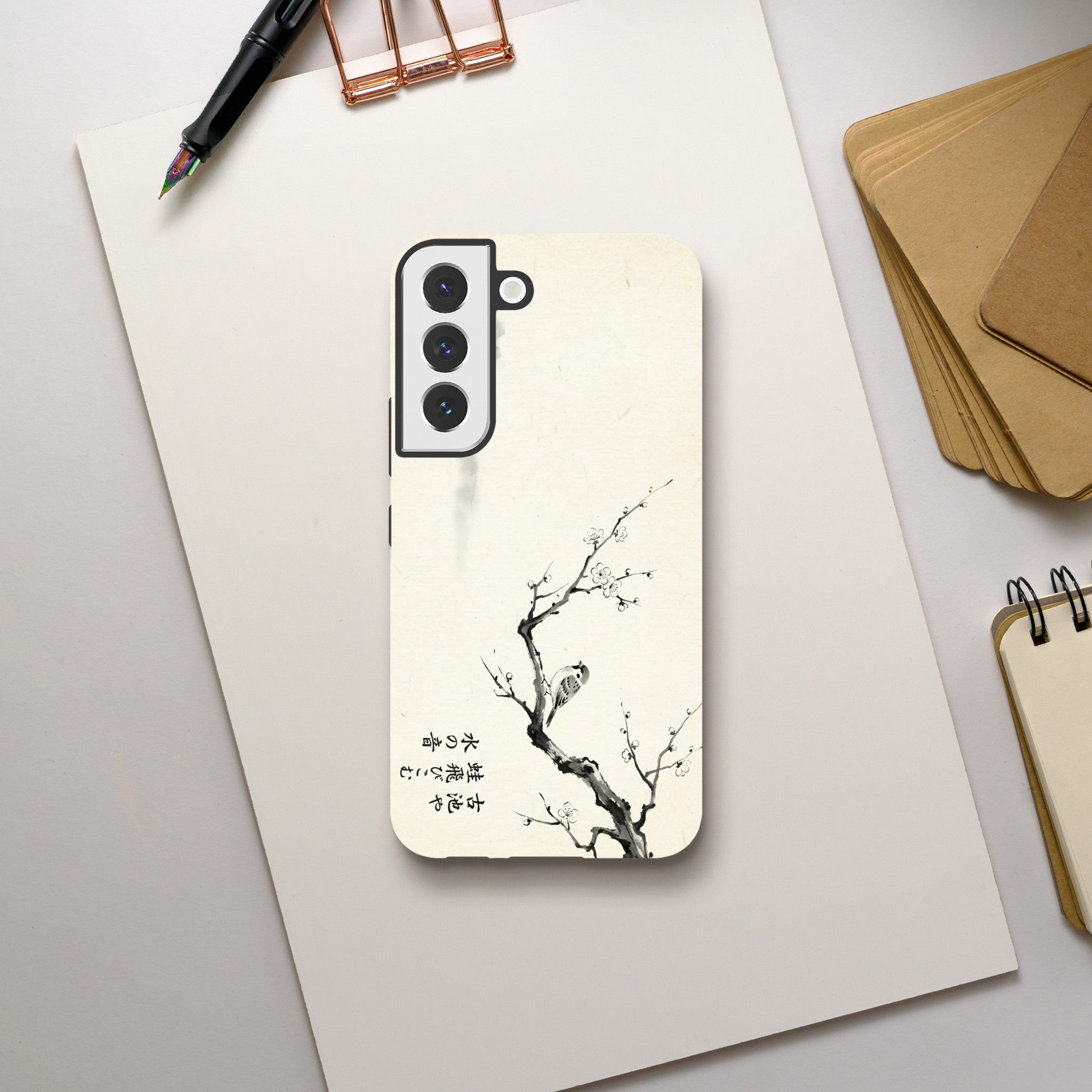 Minimalist style Japanese Illustration in Neo-Impressionist Style - Tough Case for  by TVVH_Urban