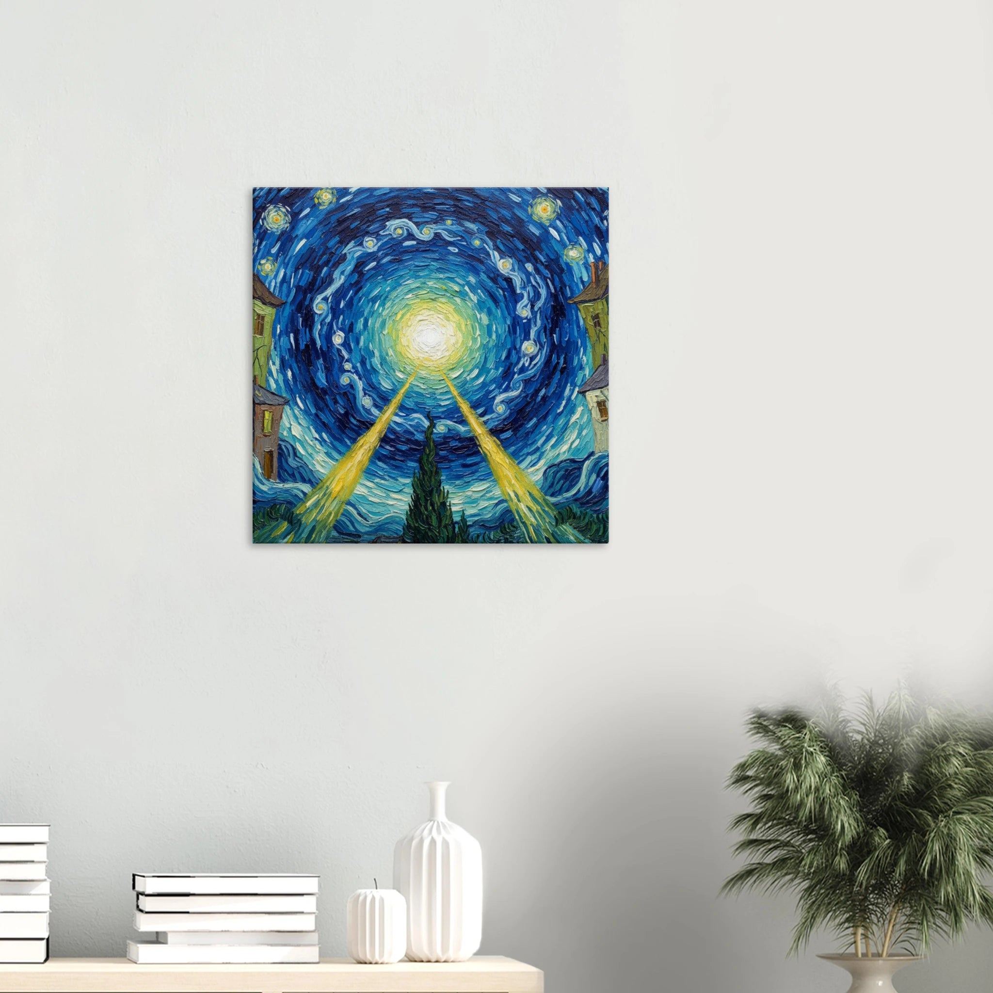 The Still Point Van Gogh isnpired impressionist art - classic matte canvas by TVVH_Urban
