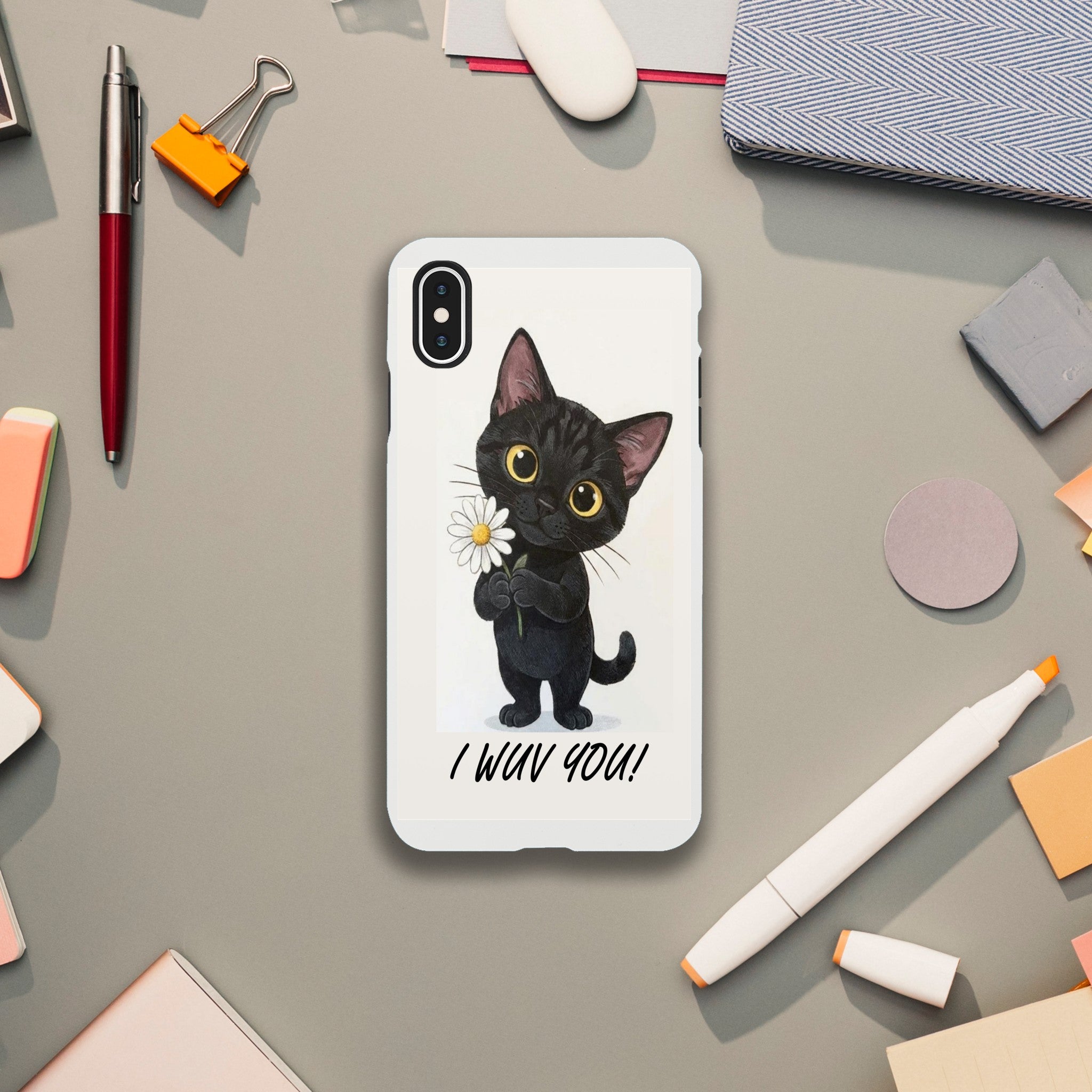 Attitude Kitty Tough Case | Dual-Layer Protection for iPhone  for iPhone 12 Pro Max by TVVH_Urban