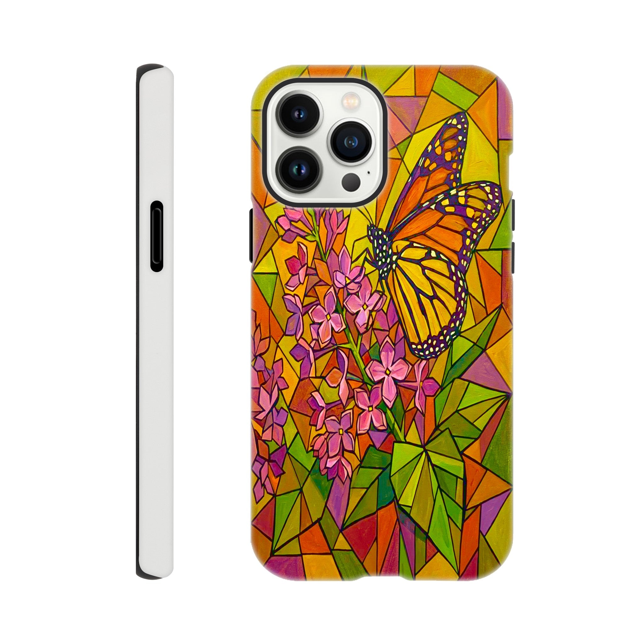 Butterfly & Lilac Tough Phone Case | Dual-Layer Protection for iPhone  for iPhone 14 Plus by TVVH_Urban
