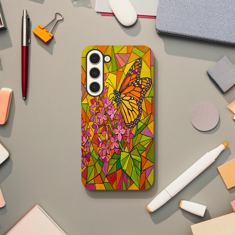 Butterfly & Lilac Tough Phone Case | Dual-Layer Protection for Samsung  for  by TVVH_Urban