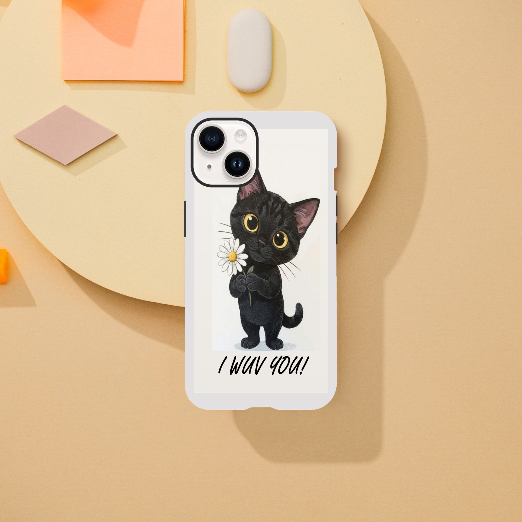 Attitude Kitty Tough Case | Dual-Layer Protection for iPhone Print Material for iPhone 15 Pro Max by TVVH_Urban