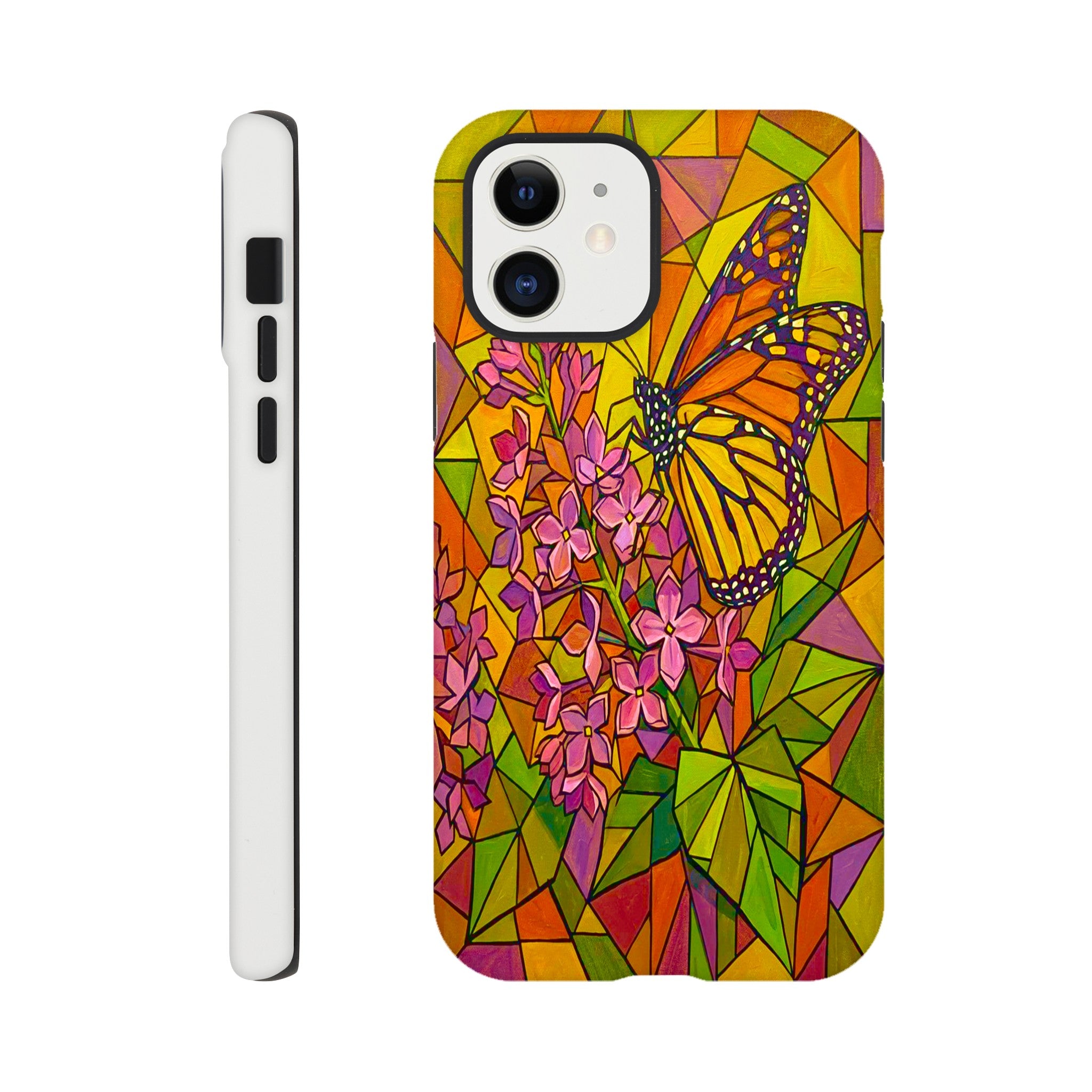 Butterfly & Lilac Tough Phone Case | Dual-Layer Protection for iPhone  for iPhone 15 Plus by TVVH_Urban