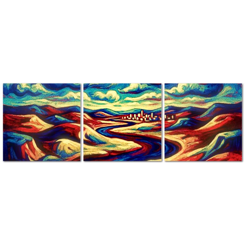Endless Rivers | Triptych Canvas Prints | The Contrado Collection