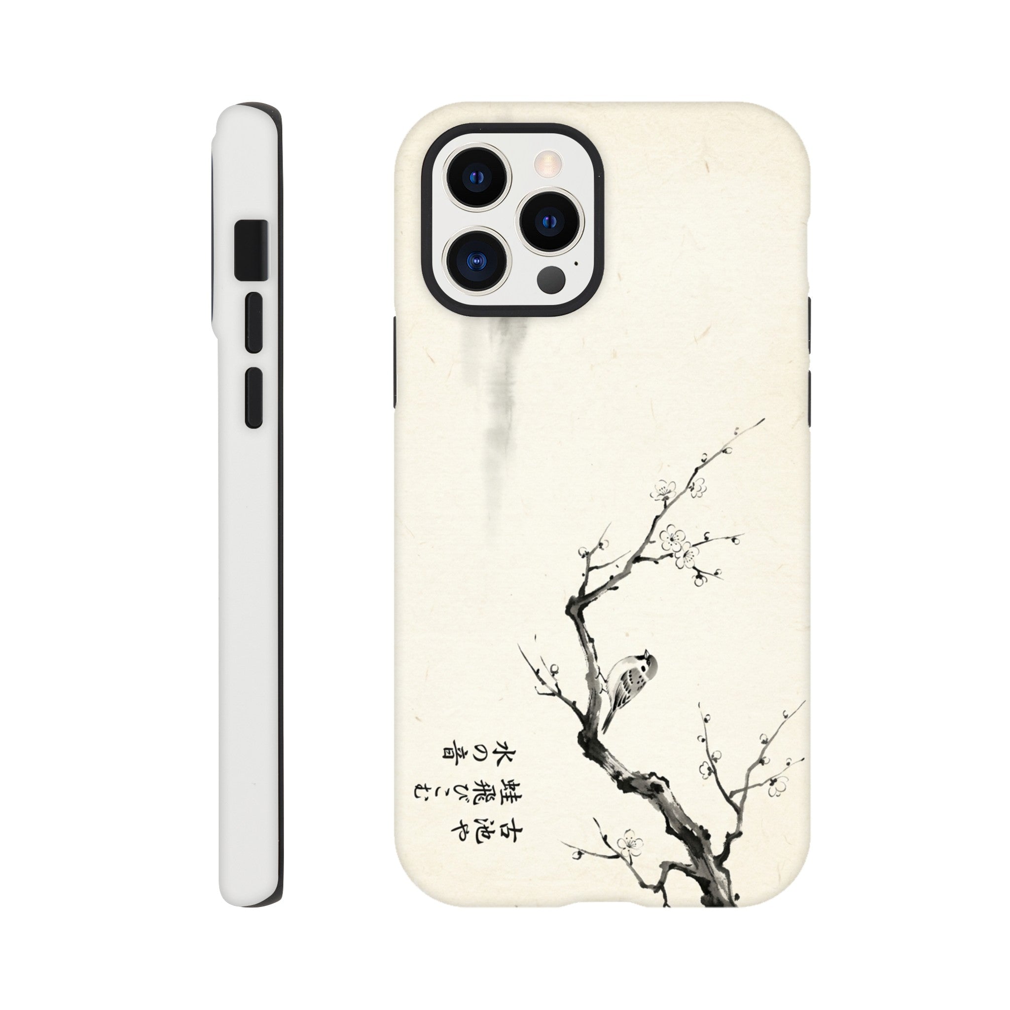 Minimalist sparrow Blossom Illustration in japanese Style - Tough Case for Galaxy S22 Ultra by TVVH_Urban
