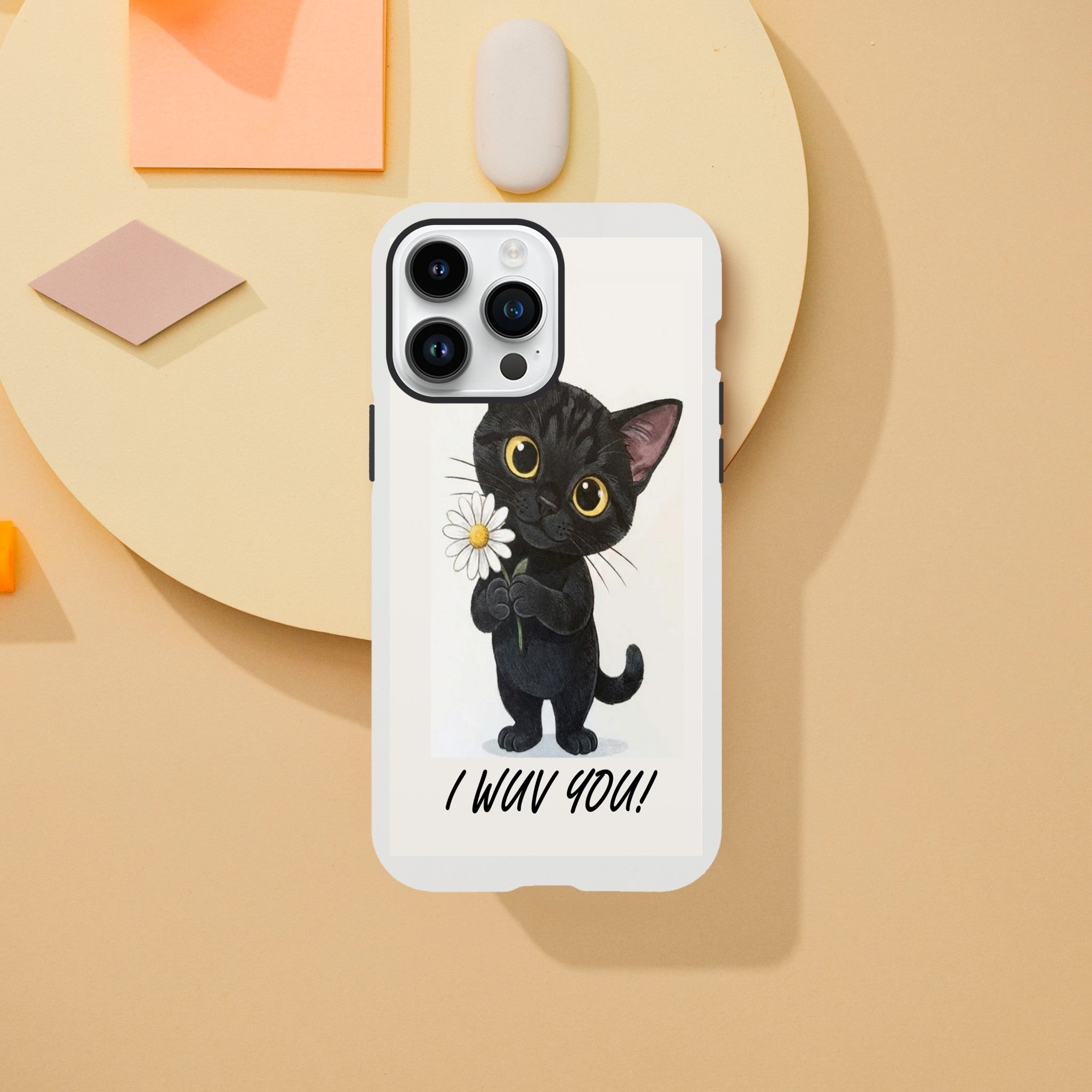 Attitude Kitty Tough Case | Dual-Layer Protection for iPhone  for iPhone 14 Pro Max by TVVH_Urban