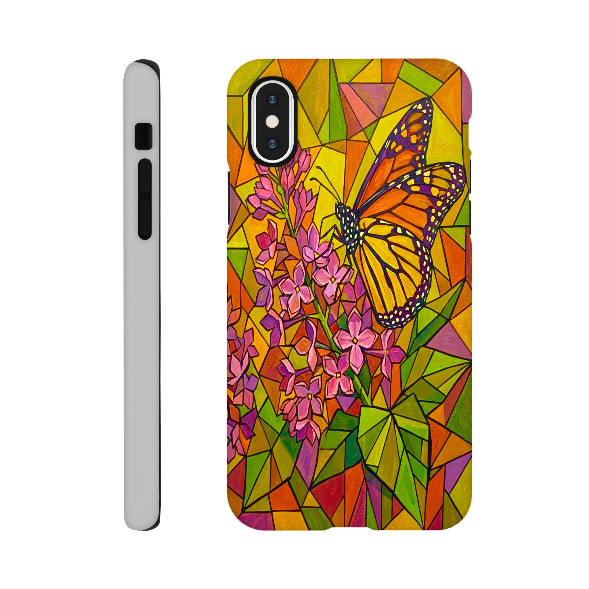Butterfly & Lilac Tough Phone Case | Dual-Layer Protection for iPhone  for iPhone 12 by TVVH_Urban
