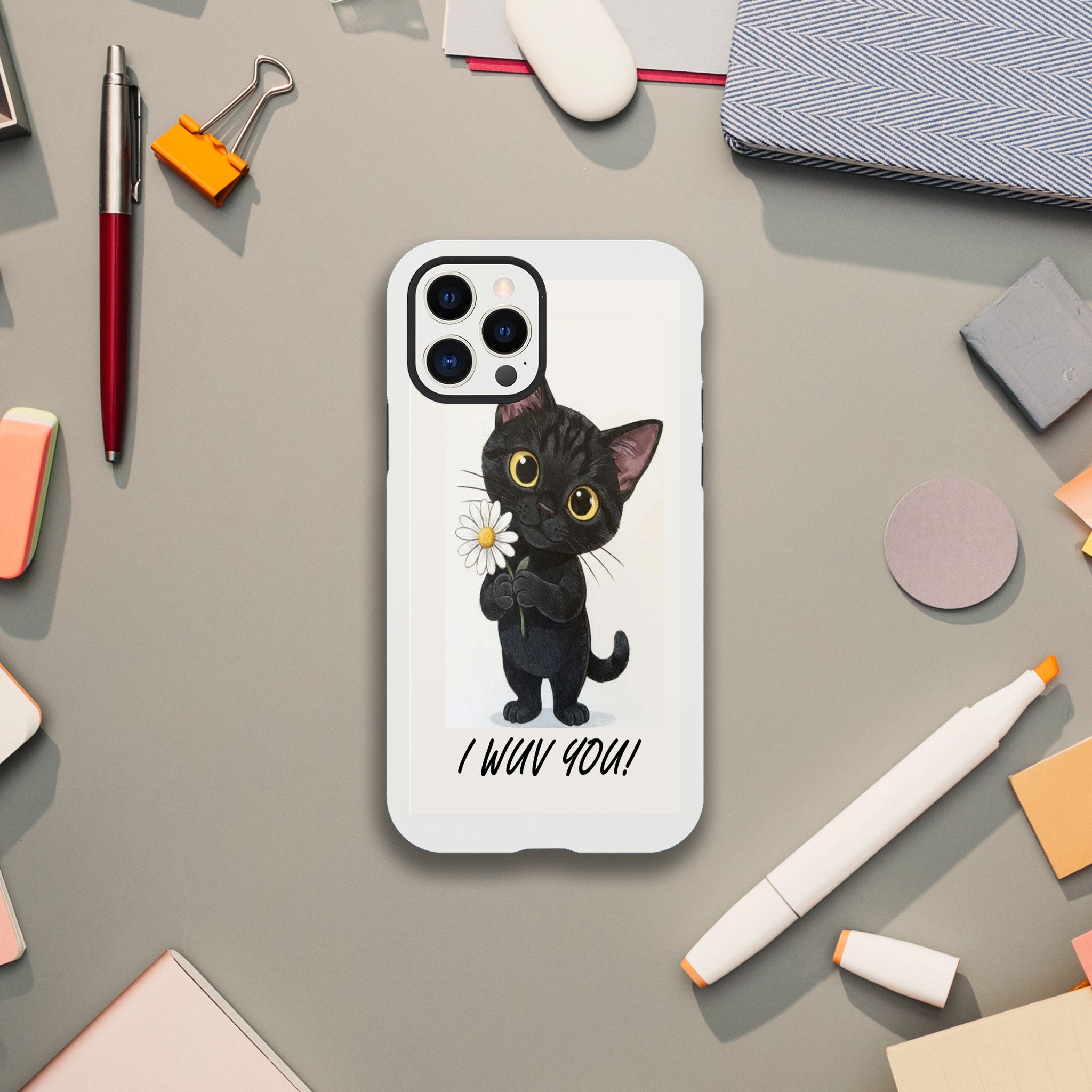 Attitude Kitty Tough Case | Dual-Layer Protection for iPhone  for iPhone 11 by TVVH_Urban