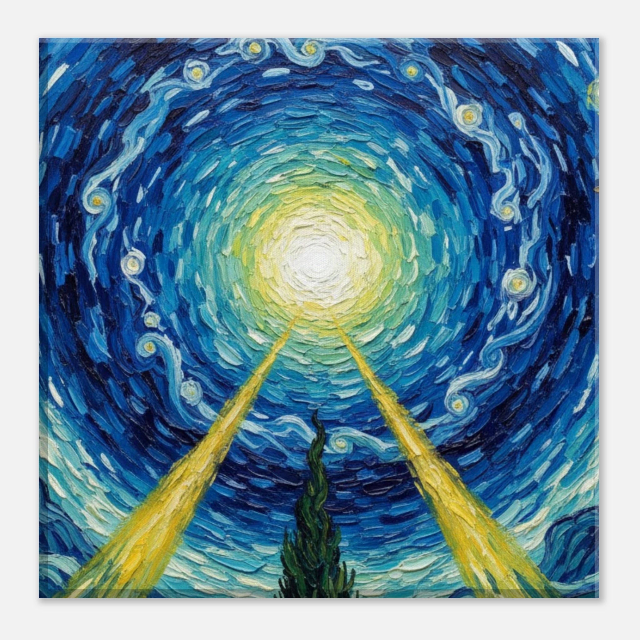 The Still Point Van Gogh isnpired impressionist art - classic matte canvas by TVVH_Urban