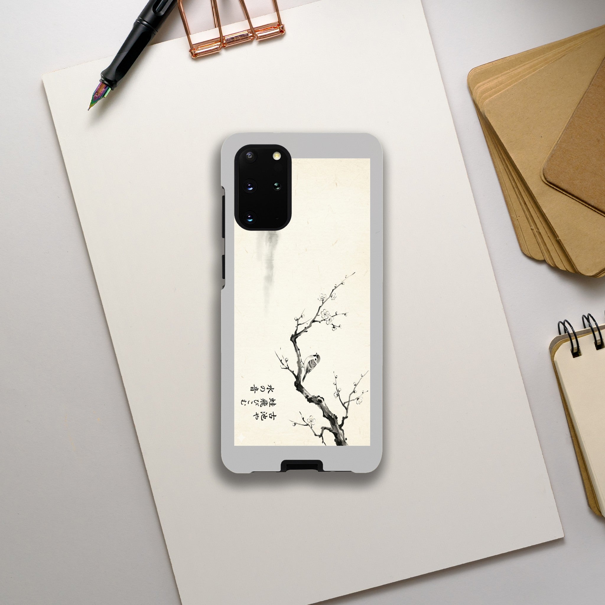 Minimalist style Japanese Illustration in Neo-Impressionist Style - Tough Case for Galaxy S21 Ultra by TVVH_Urban