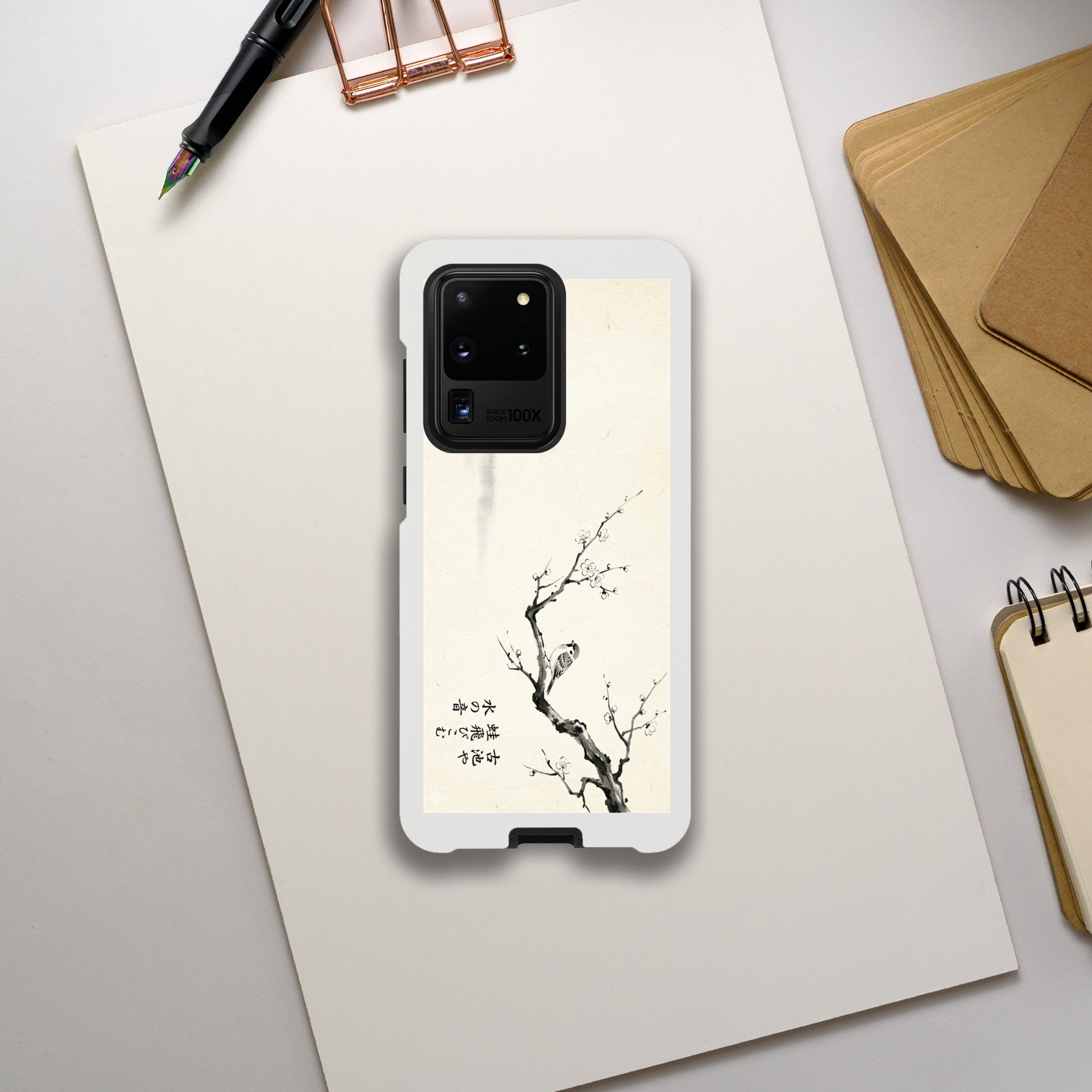 Minimalist style Japanese Illustration in Neo-Impressionist Style - Tough Case for  by TVVH_Urban