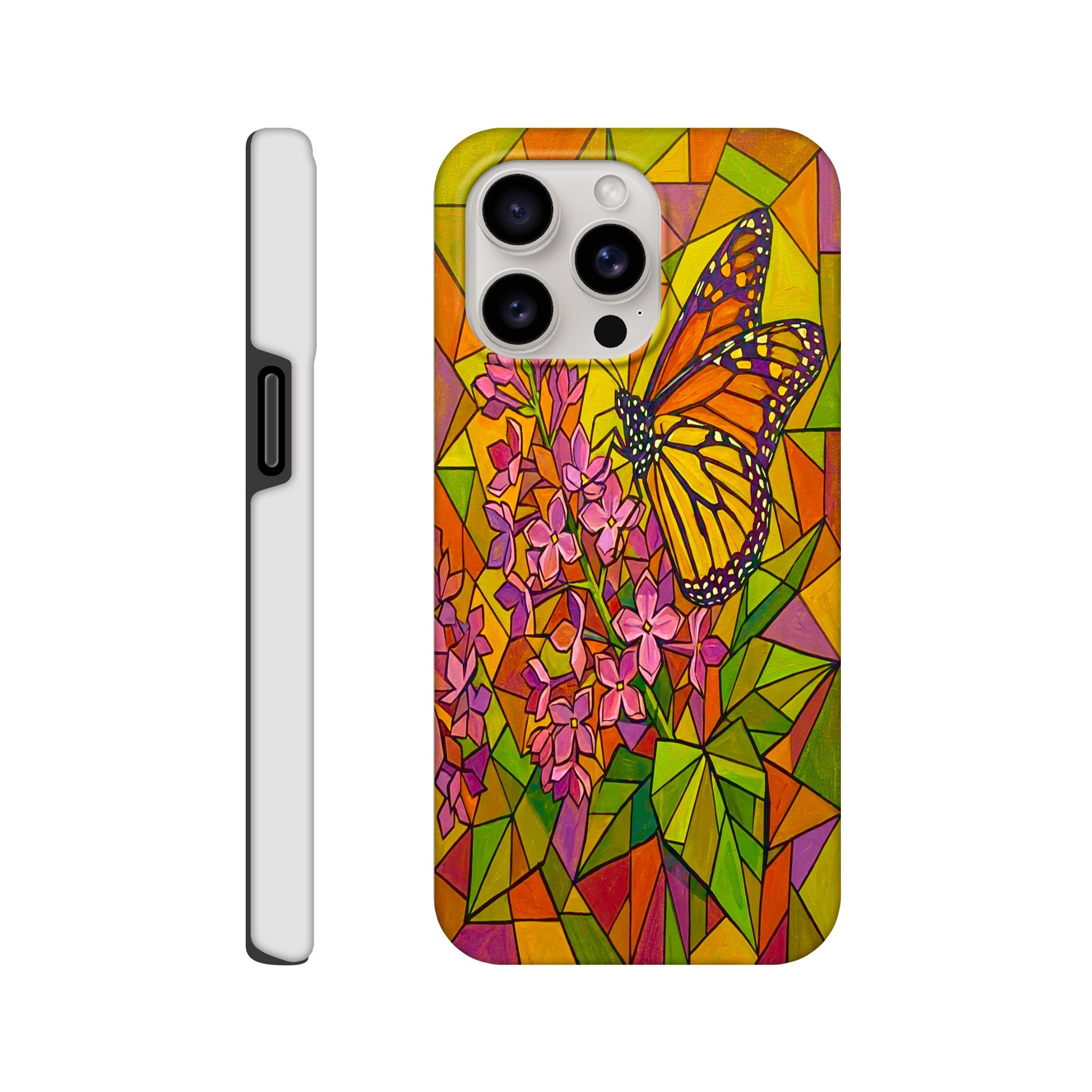 Butterfly & Lilac Tough Phone Case | Dual-Layer Protection for iPhone Print Material for iPhone 15 Pro Max by TVVH_Urban