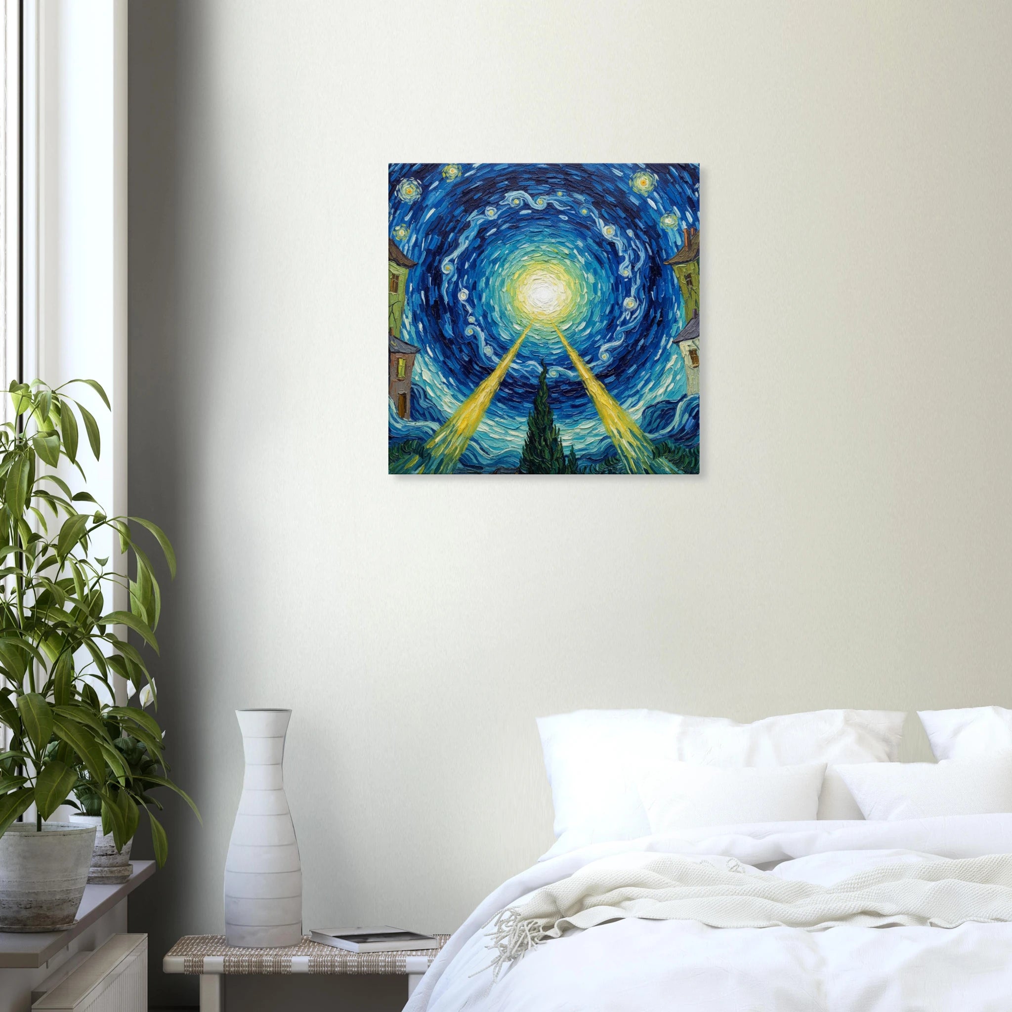 The Still Point Van Gogh isnpired impressionist art - classic matte canvas by TVVH_Urban