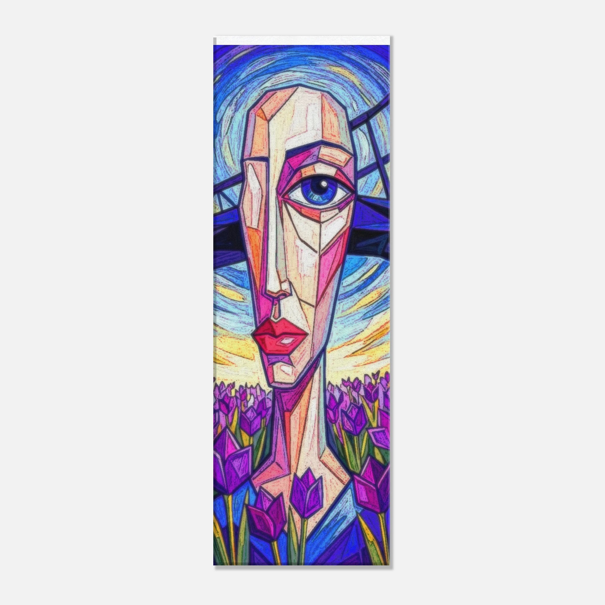 The Chaos of purple neo impressionist art - classic matte canvas by TVVH_Urban