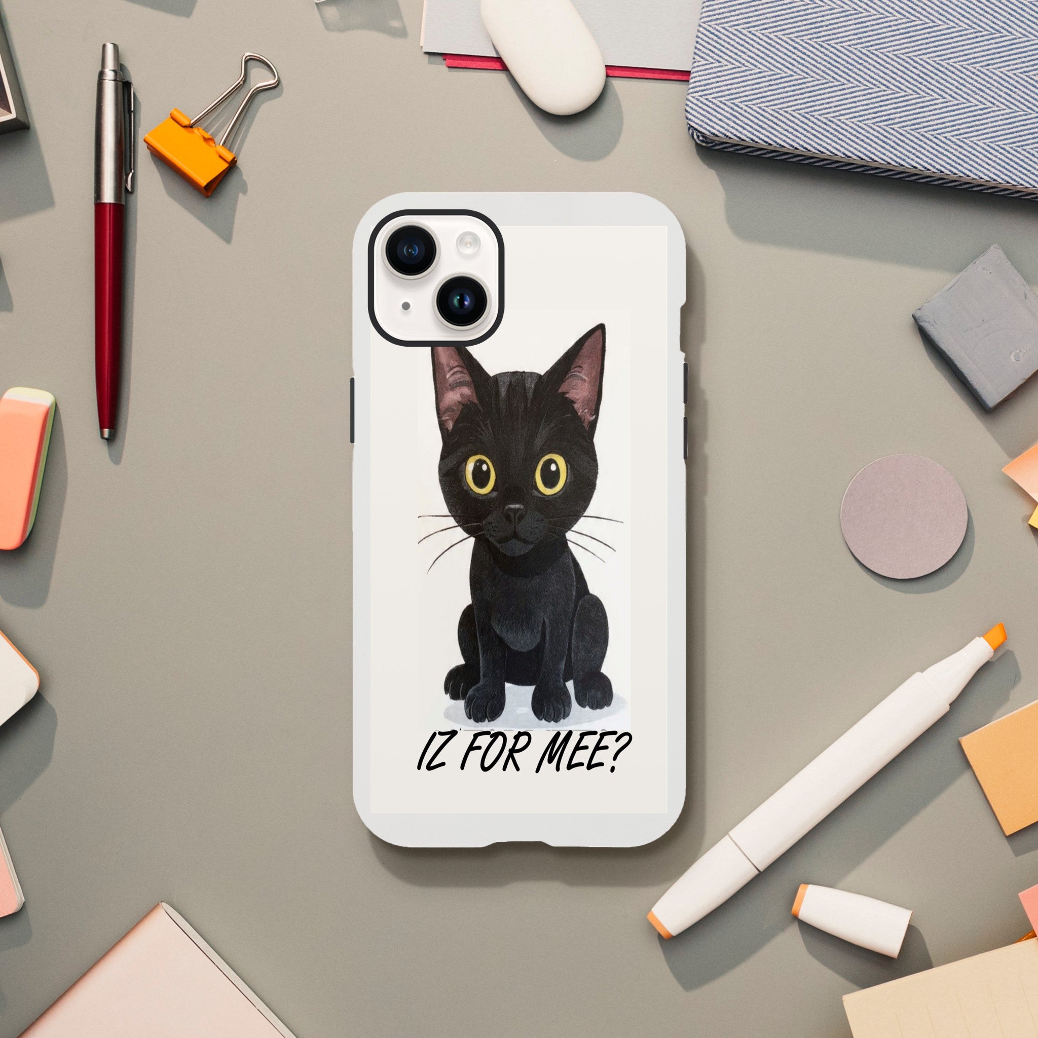 Attitude Cat Tough Case | Dual-Layer Protection for iPhone  for iPhone 14 Pro by TVVH_Urban