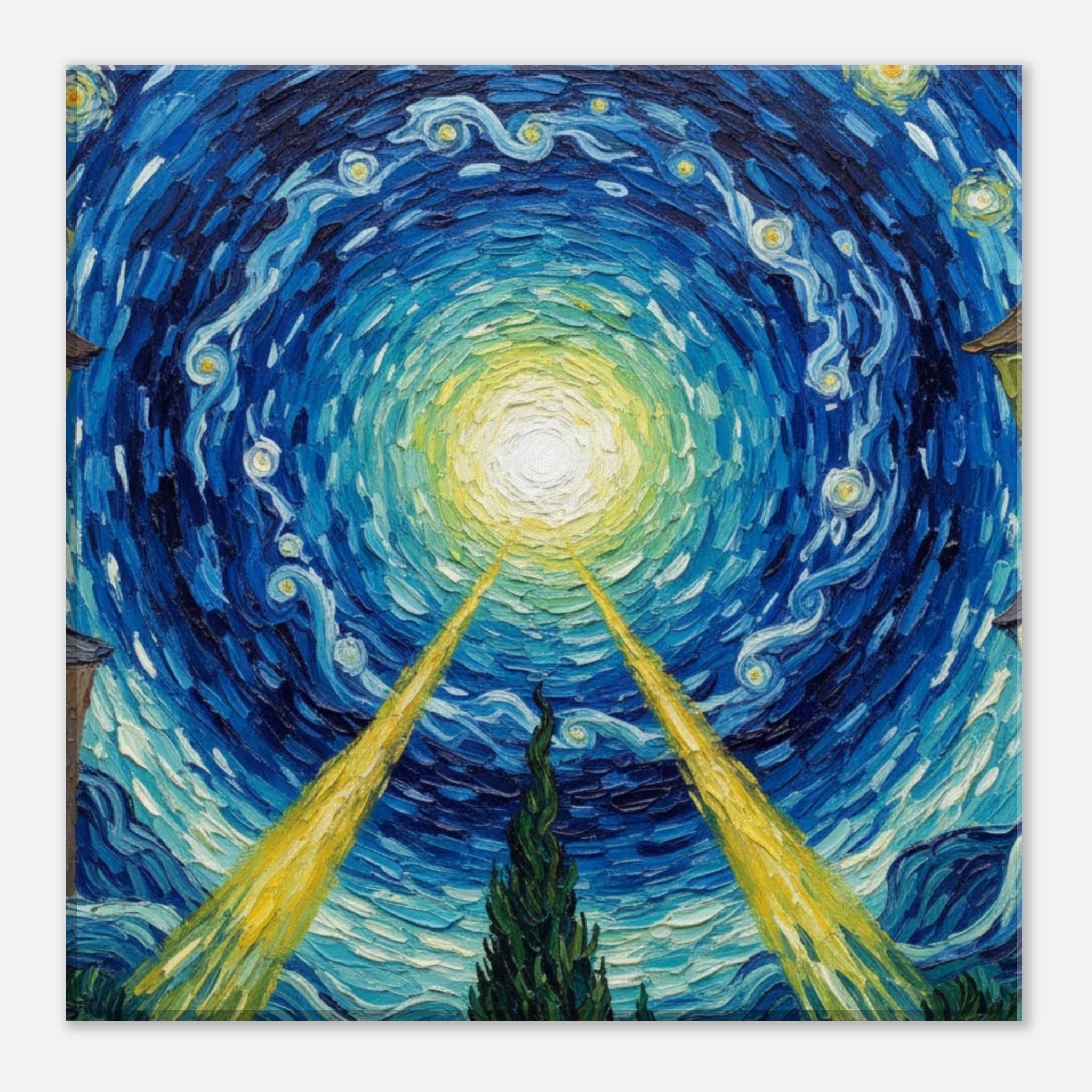 The Still Point Van Gogh isnpired impressionist art - classic matte canvas by TVVH_Urban