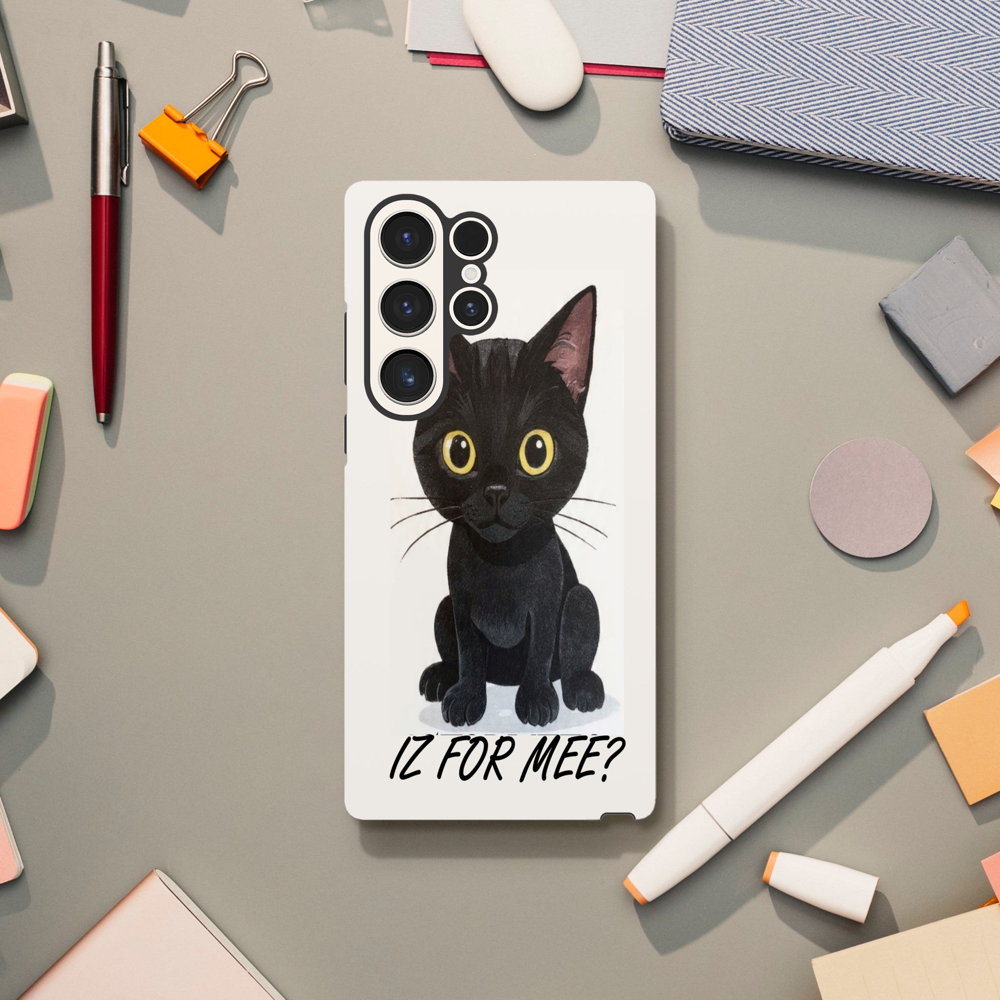 Attitude Cat Tough Phone Case | Dual-Layer Protection for Samsung  for Galaxy S22 Ultra by TVVH_Urban