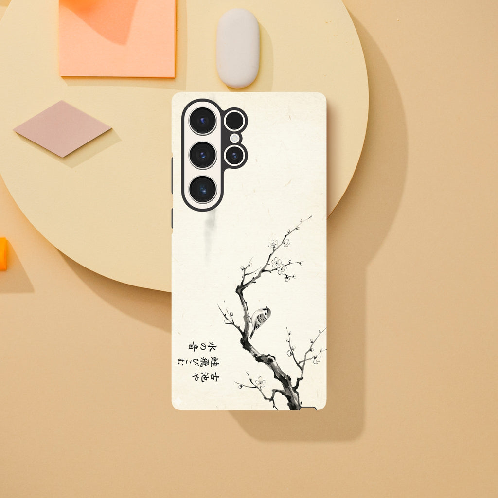 Minimalist style Japanese Illustration in Neo-Impressionist Style - Tough Case for iPhone 15 Plus by TVVH_Urban