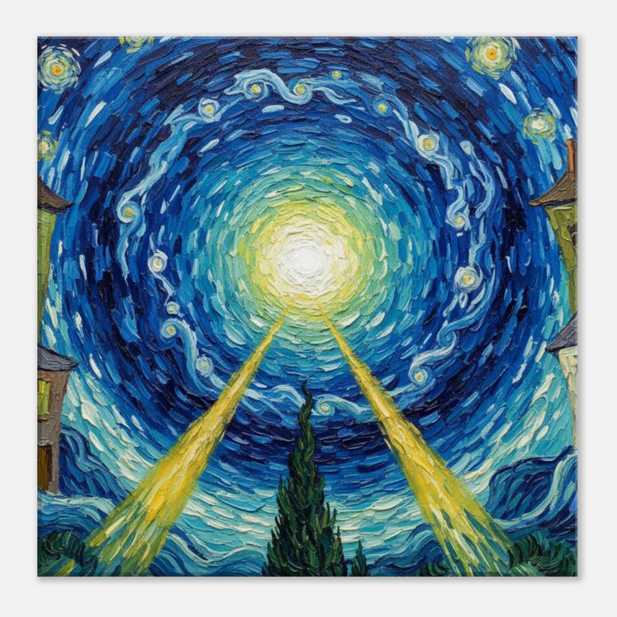 The Still Point Van Gogh isnpired impressionist art - classic matte canvas by TVVH_Urban