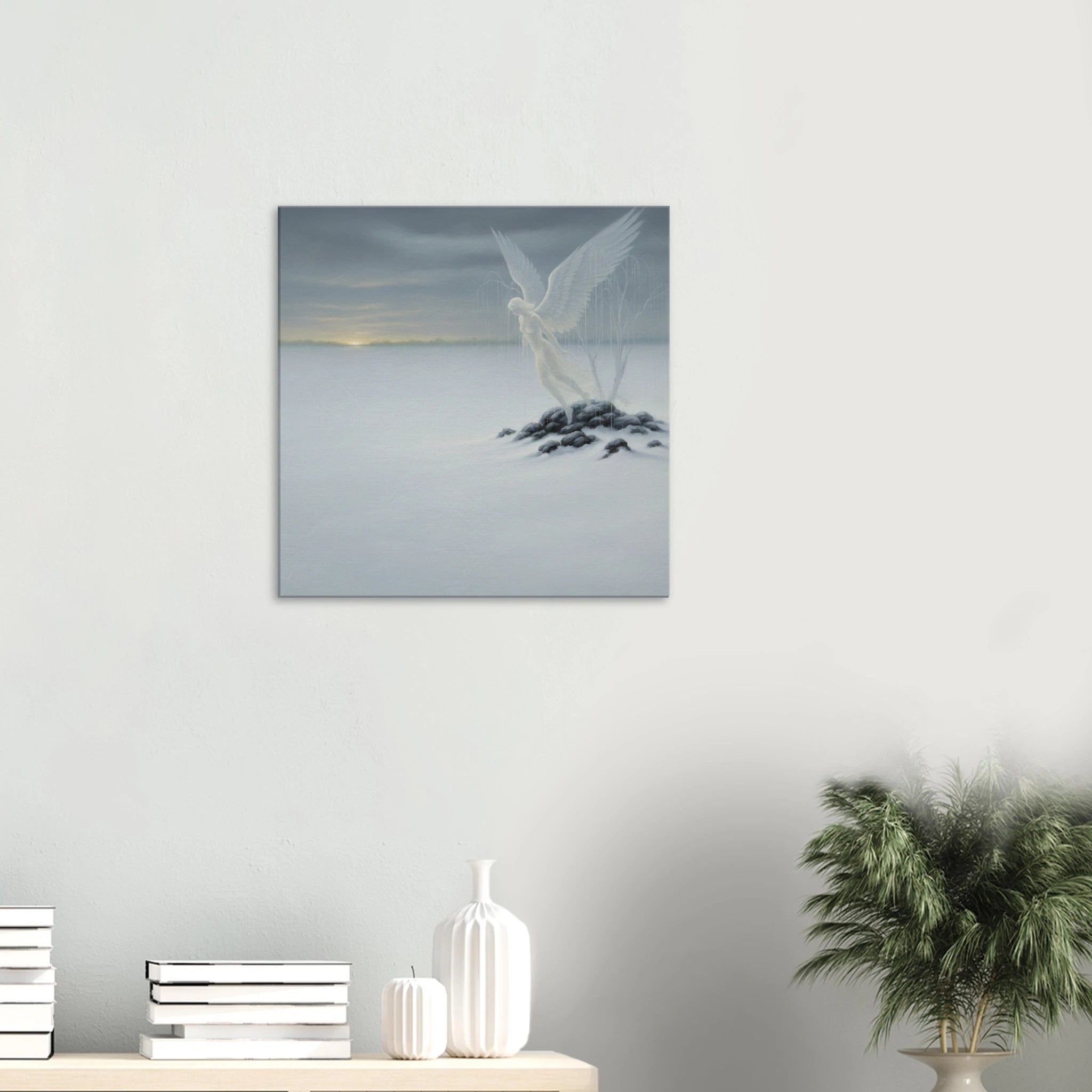 "The Snow Angel" Surrealism Style Art | Classic Matte Canvas Print  for  by TVVH_Urban