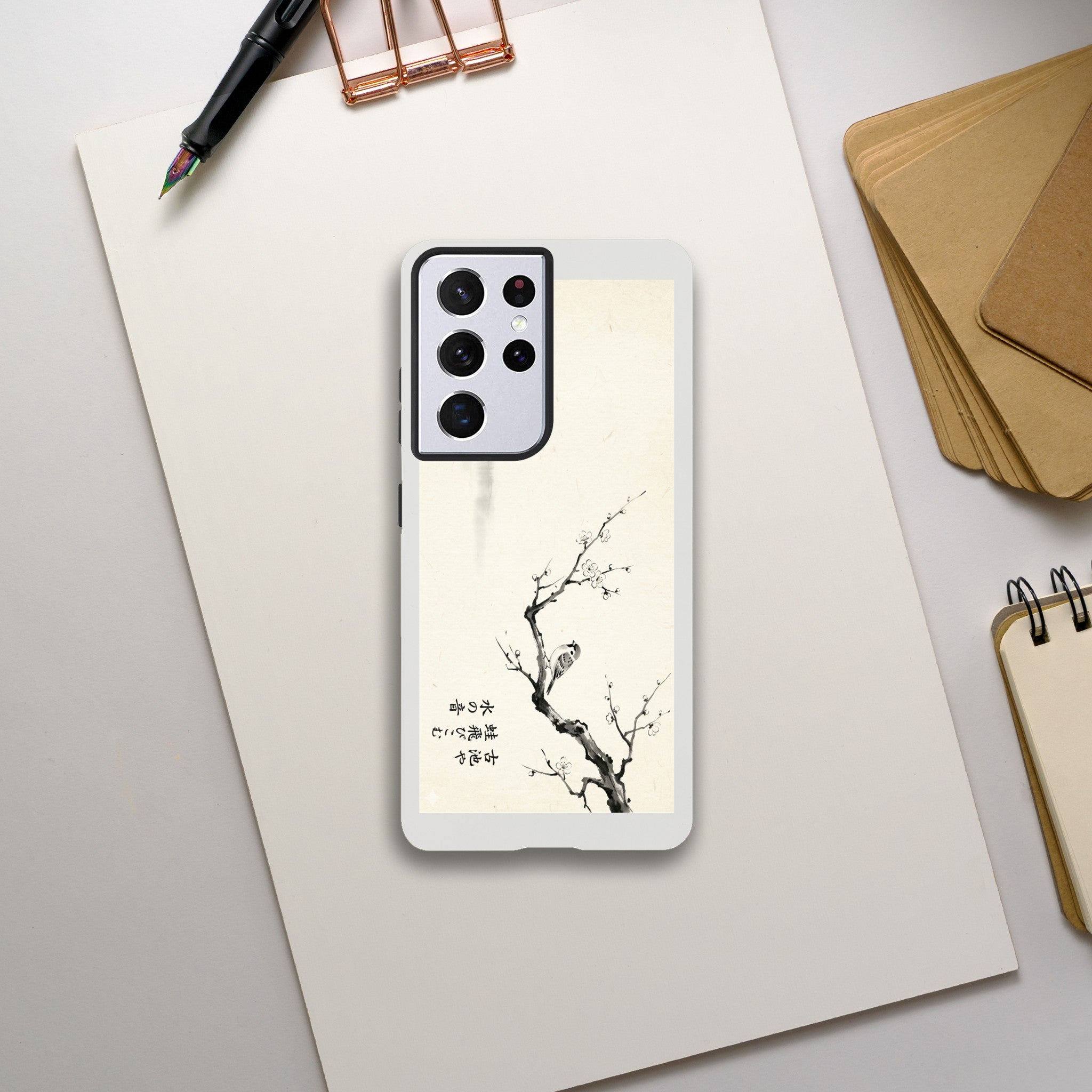 Minimalist style Japanese Illustration in Neo-Impressionist Style - Tough Case for  by TVVH_Urban