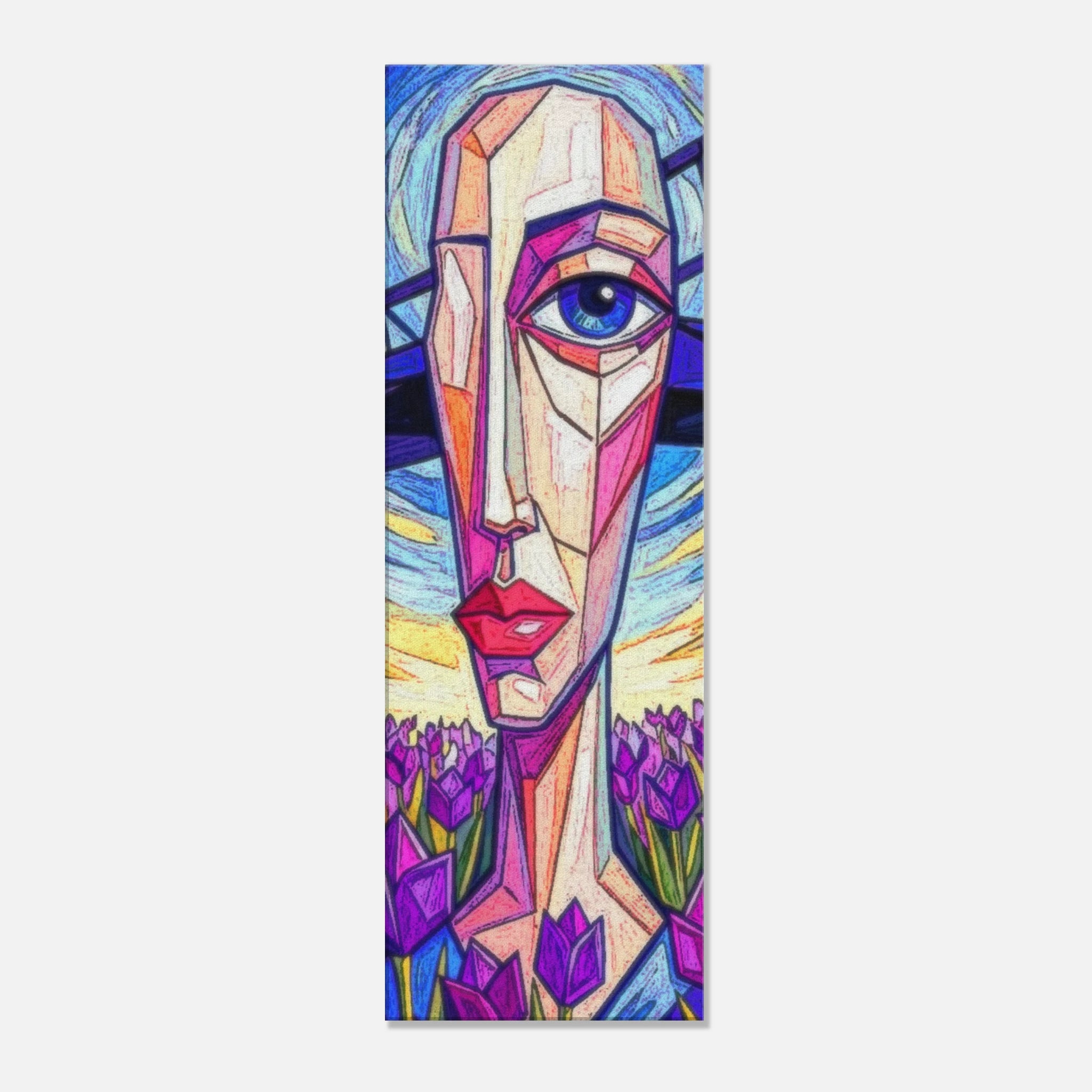 The Chaos of purple neo impressionist art - classic matte canvas by TVVH_Urban