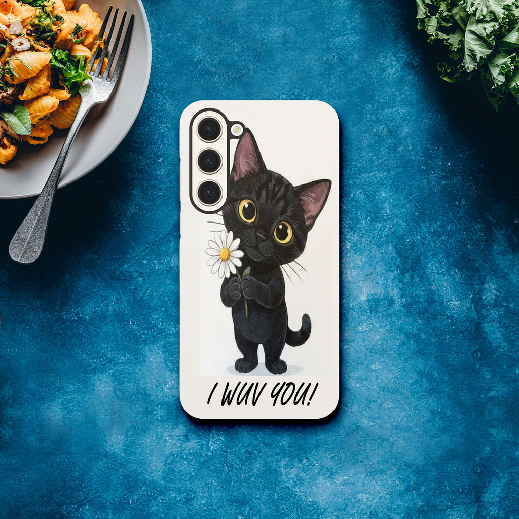 Attitude Cat Tough Case | Dual-Layer Protection for Samsung Print Material for Galaxy S23 Plus by TVVH_Urban