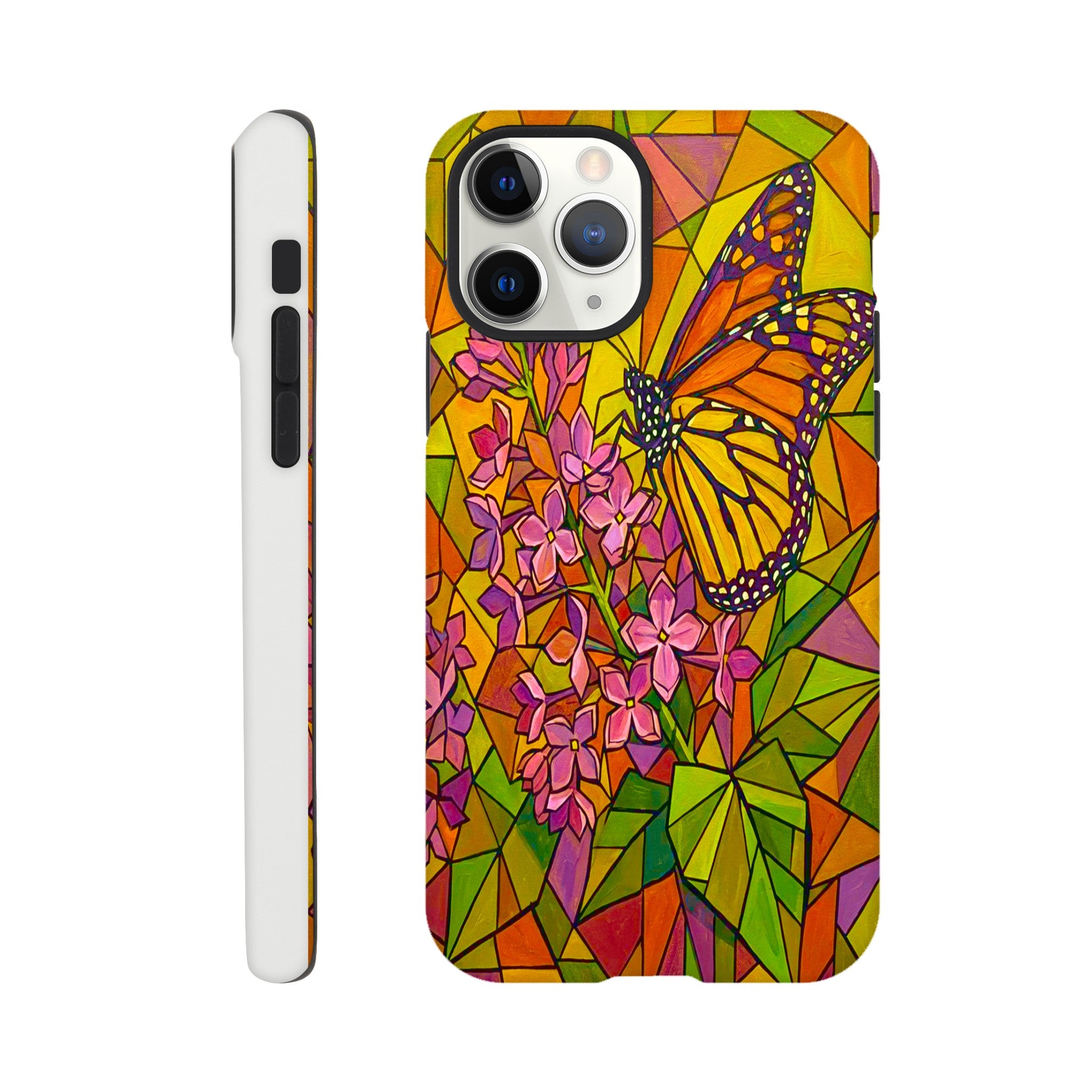 Butterfly & Lilac Tough Phone Case | Dual-Layer Protection for iPhone  for iPhone 15 by TVVH_Urban