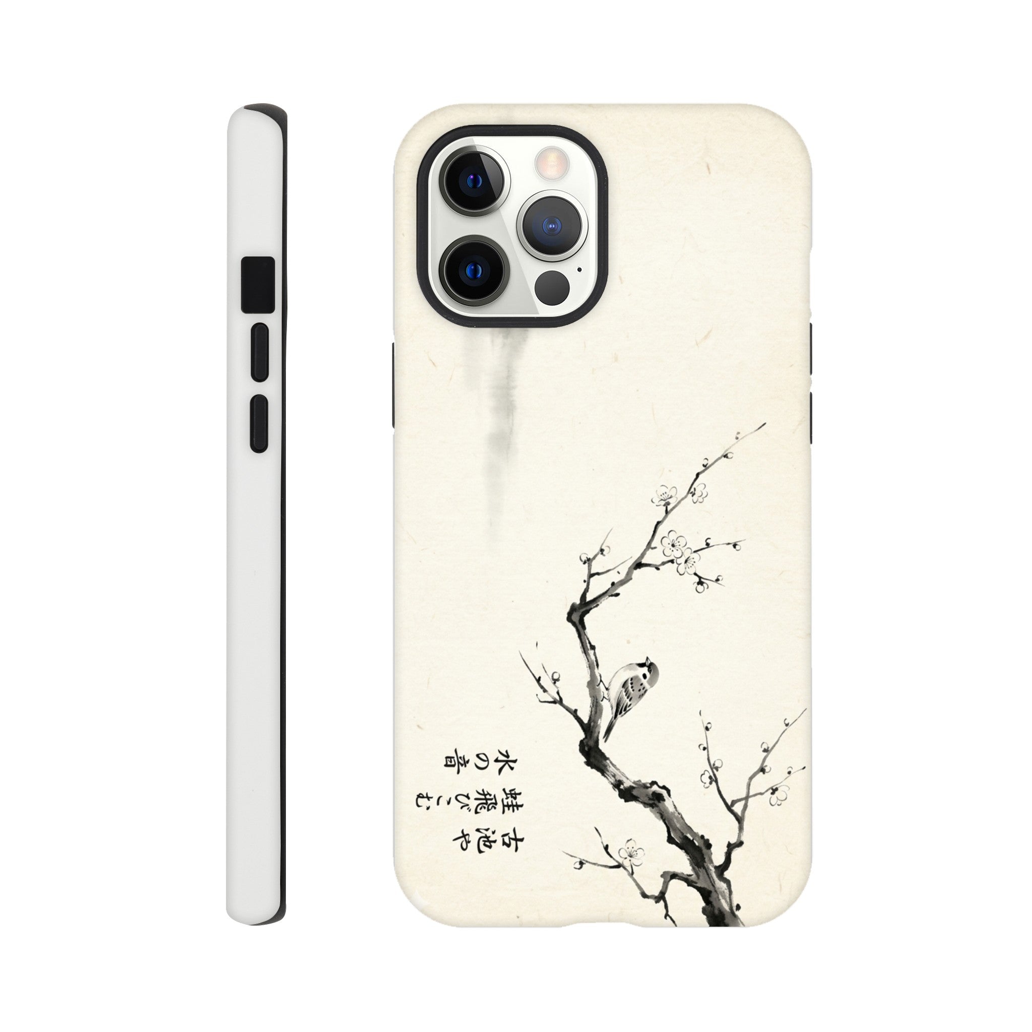 Minimalist sparrow Blossom Illustration in japanese Style - Tough Case for Galaxy S21 Plus by TVVH_Urban