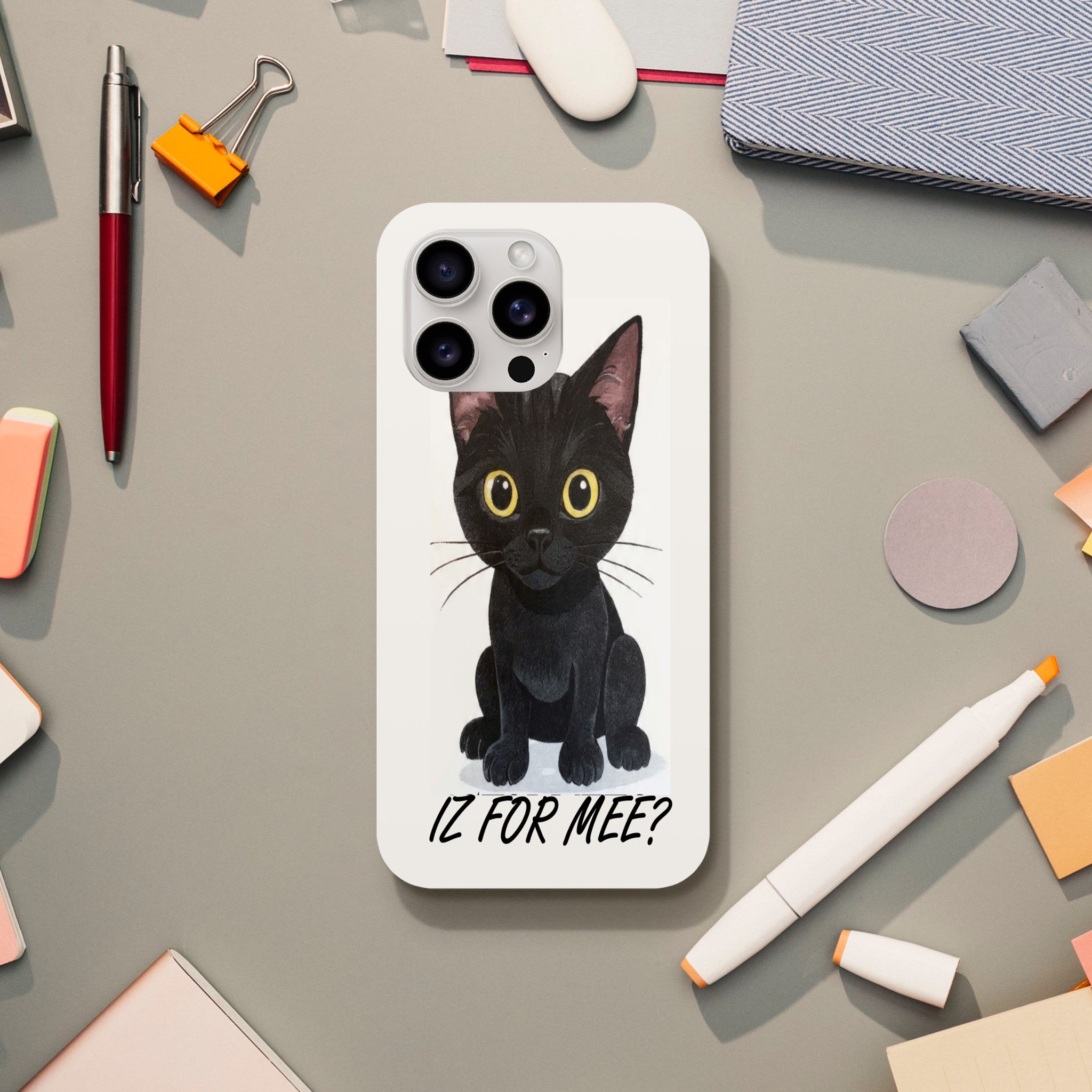 Attitude Cat Tough Case | Dual-Layer Protection for iPhone Print Material for iPhone 15 Pro Max by TVVH_Urban