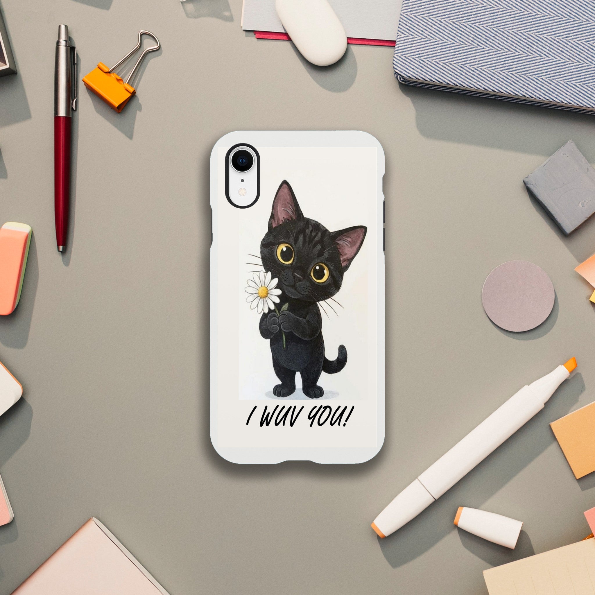 Attitude Kitty Tough Case | Dual-Layer Protection for iPhone  for iPhone 13 by TVVH_Urban