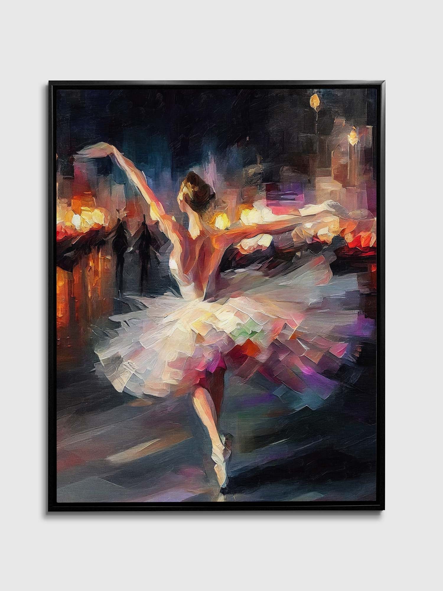 Canvas print Elegant Dancer Impasto- Fine Art - Wal Decor-3
