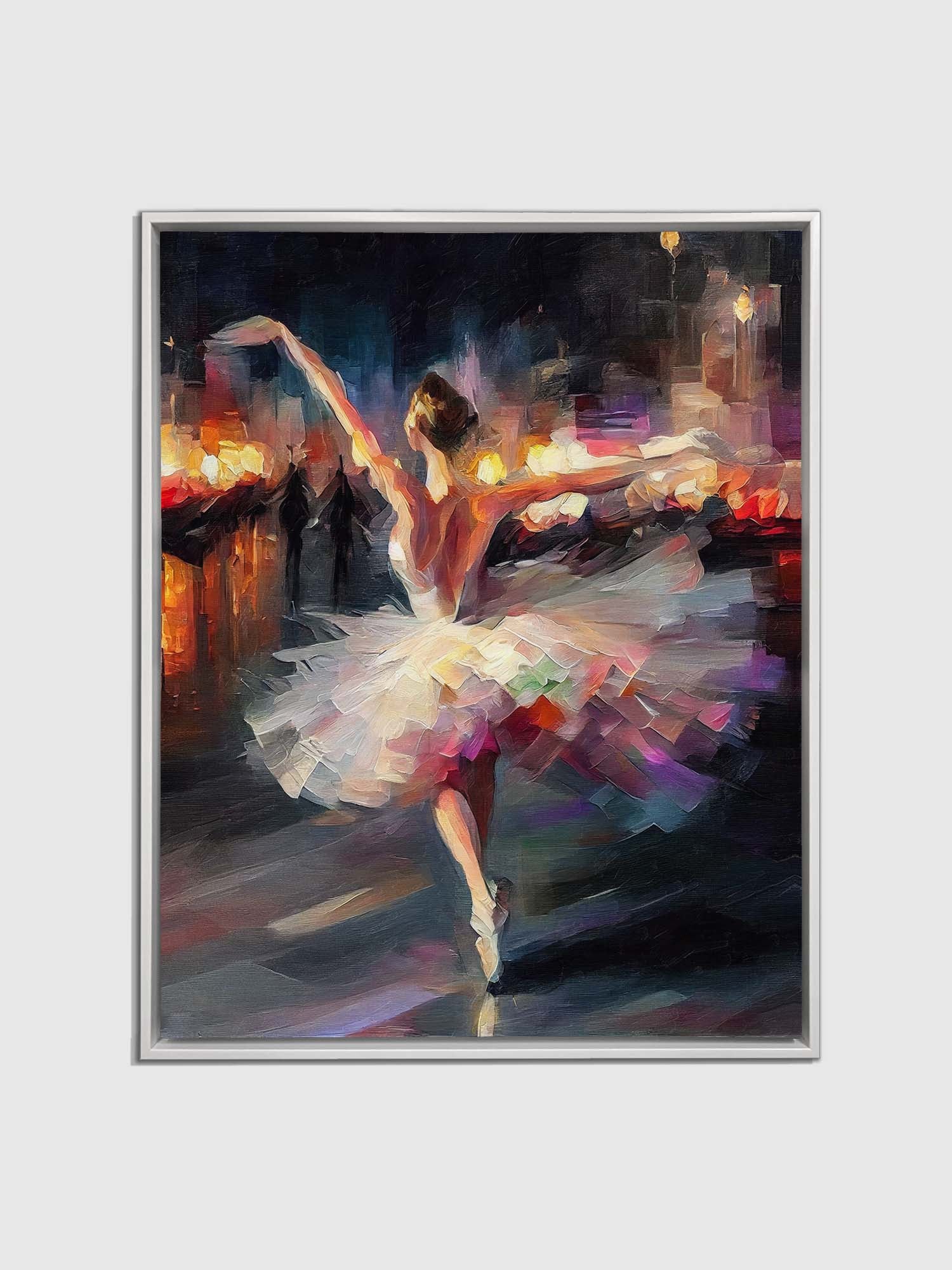 Canvas print Elegant Dancer Impasto- Fine Art - Wal Decor-6