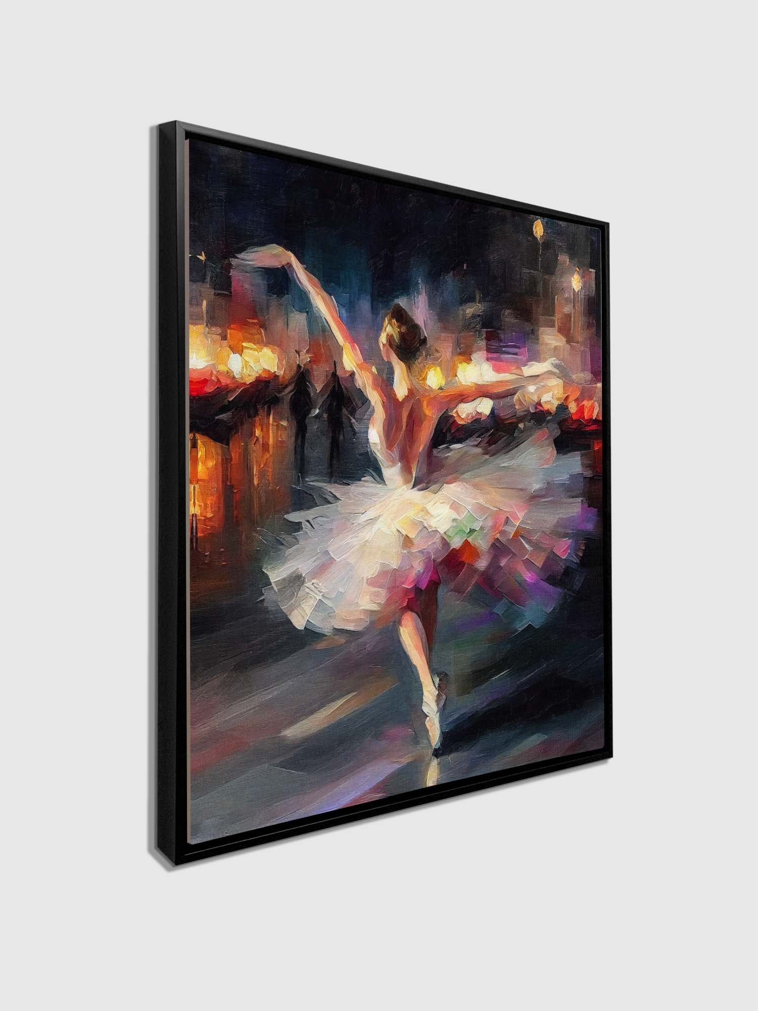 Canvas print Elegant Dancer Impasto- Fine Art - Wal Decor-5