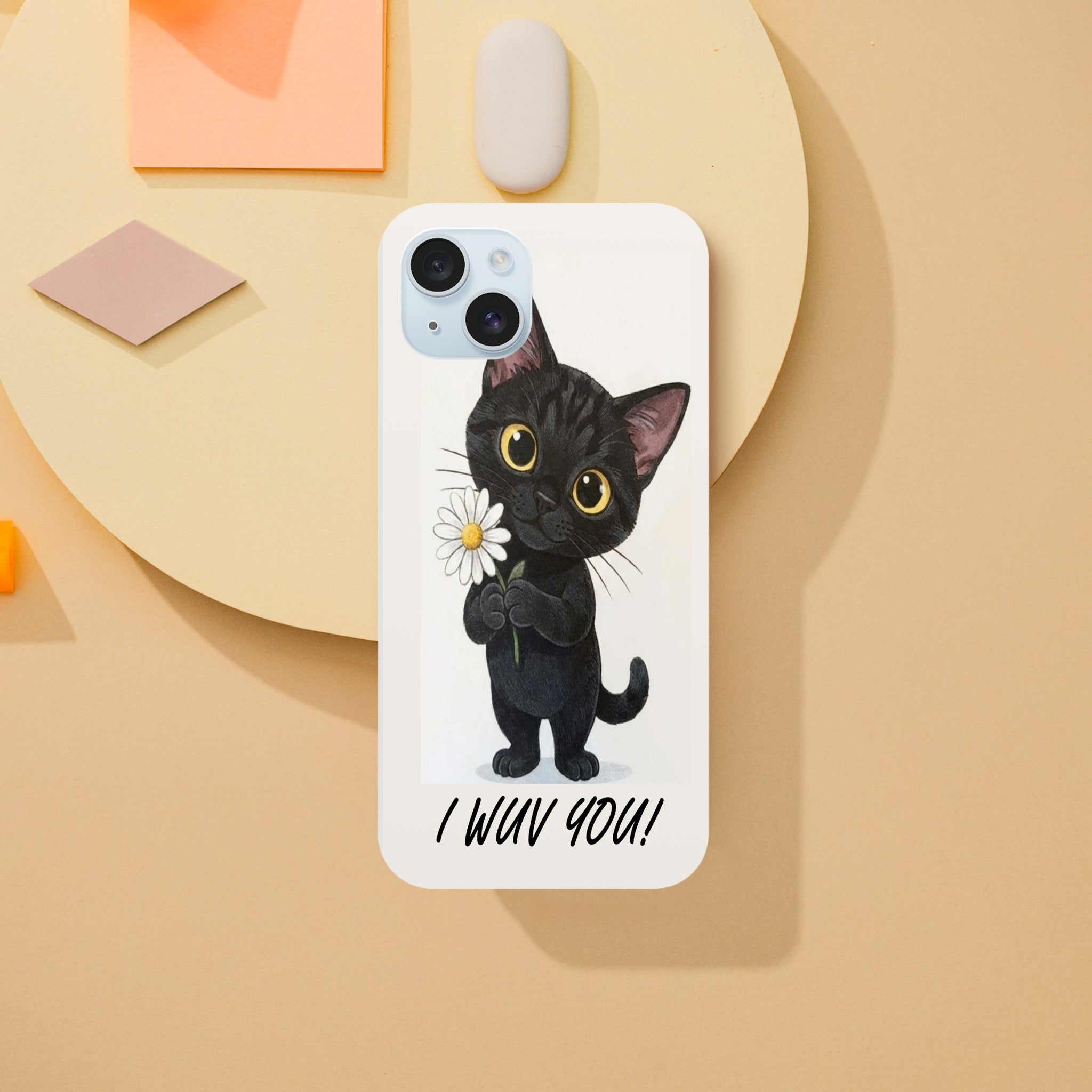 Attitude Kitty Tough Case | Dual-Layer Protection for iPhone  for iPhone 13 Mini by TVVH_Urban