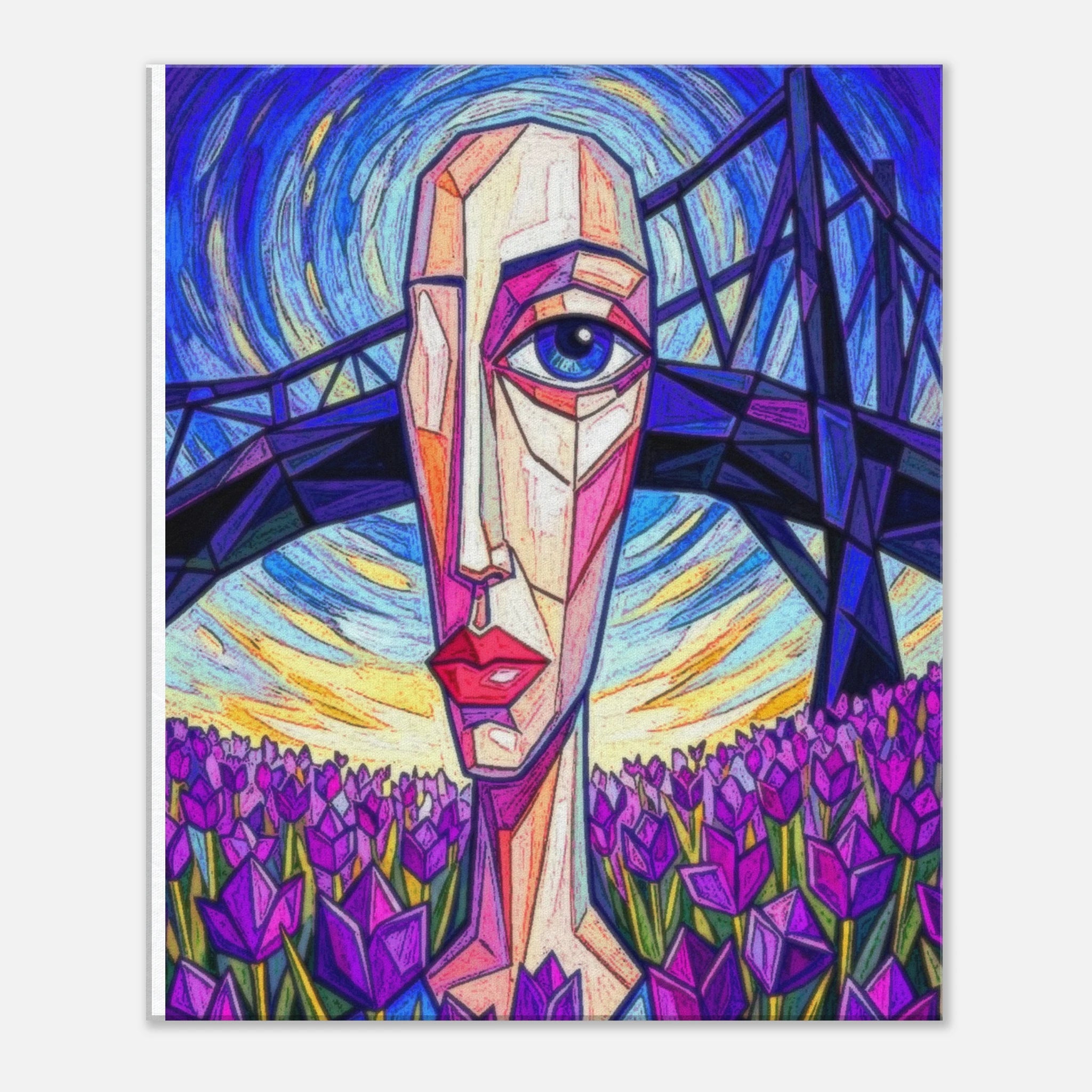 The Chaos of purple neo impressionist art - classic matte canvas by TVVH_Urban