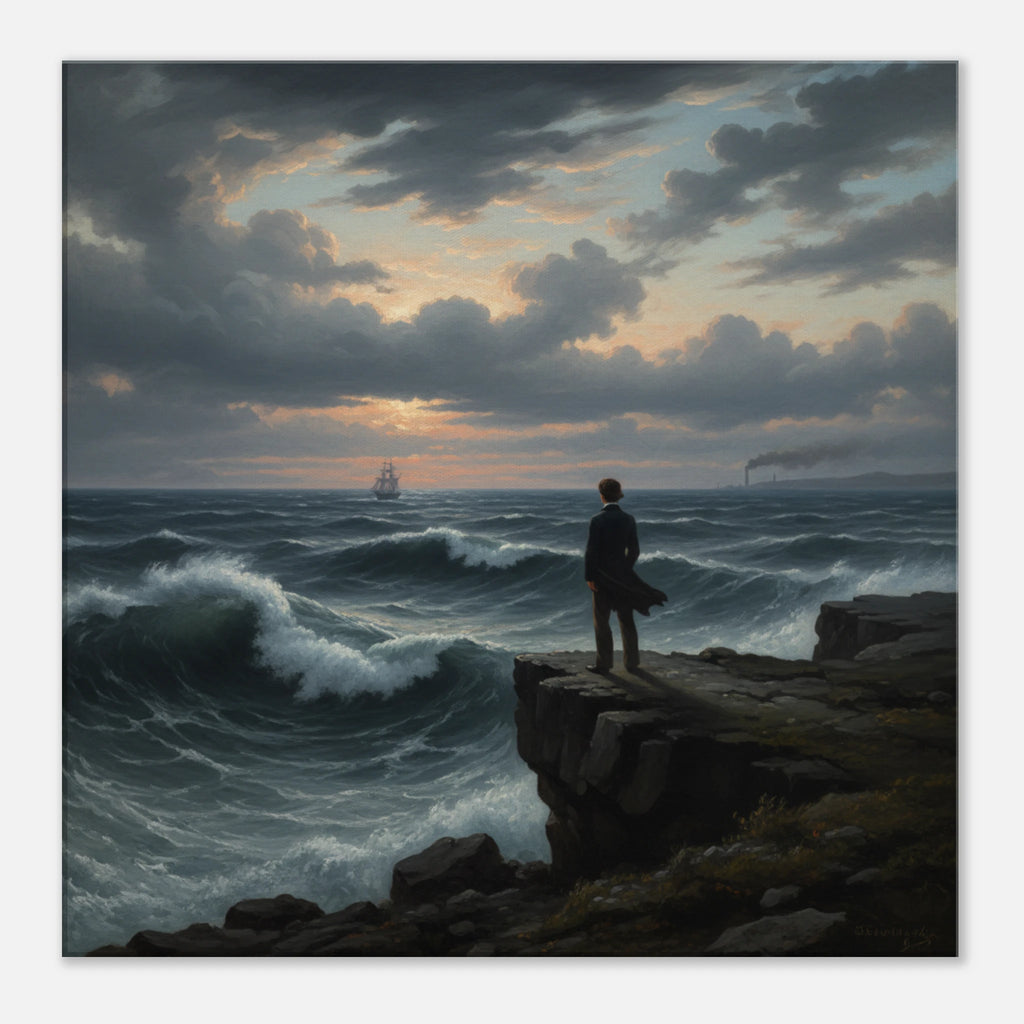 "The World is too much With Us" Neo Classical Style Art | Matte Canvas Print Print Material for 20x20 cm / 8x8″ by TVVH_Urban