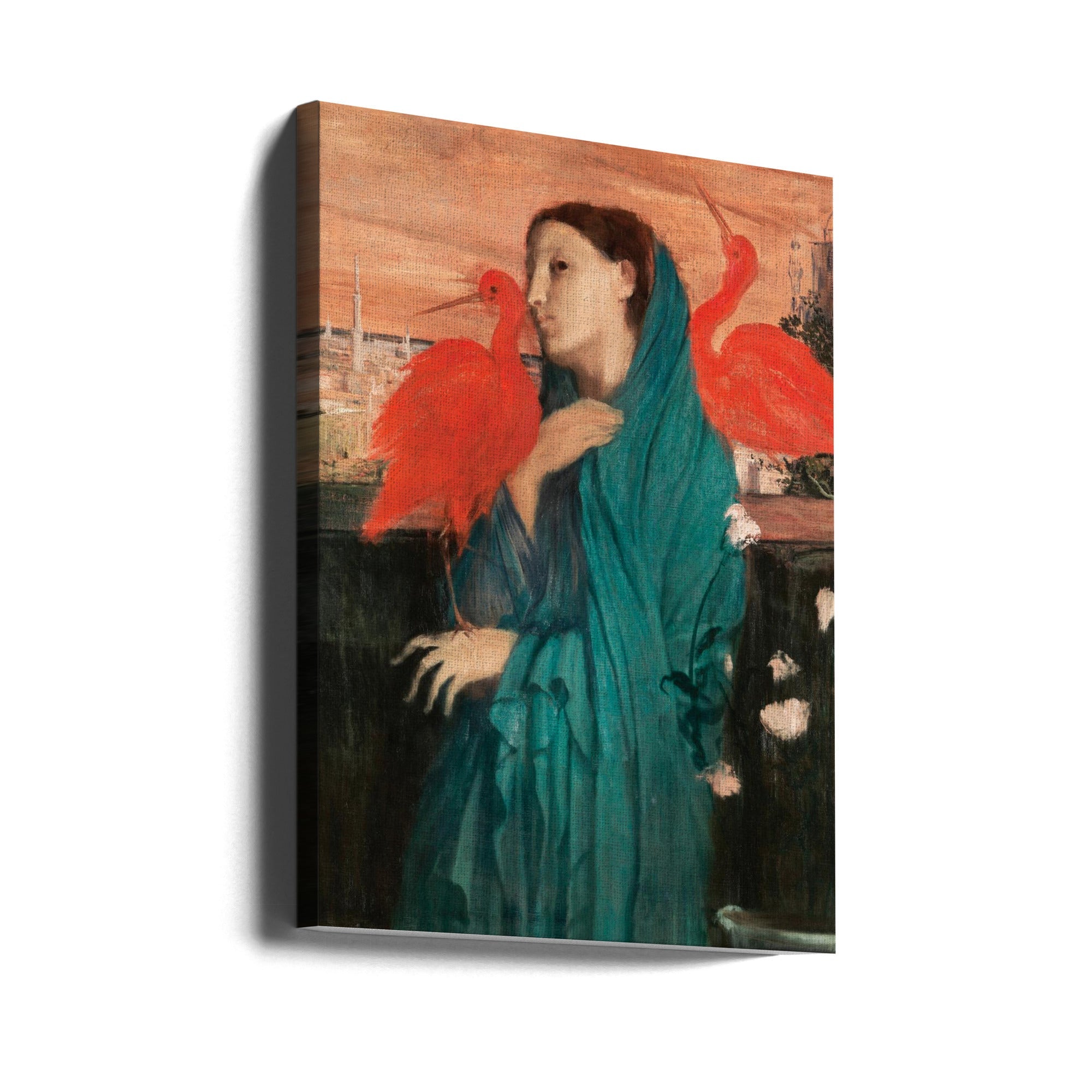 Young Woman With Ibis-0