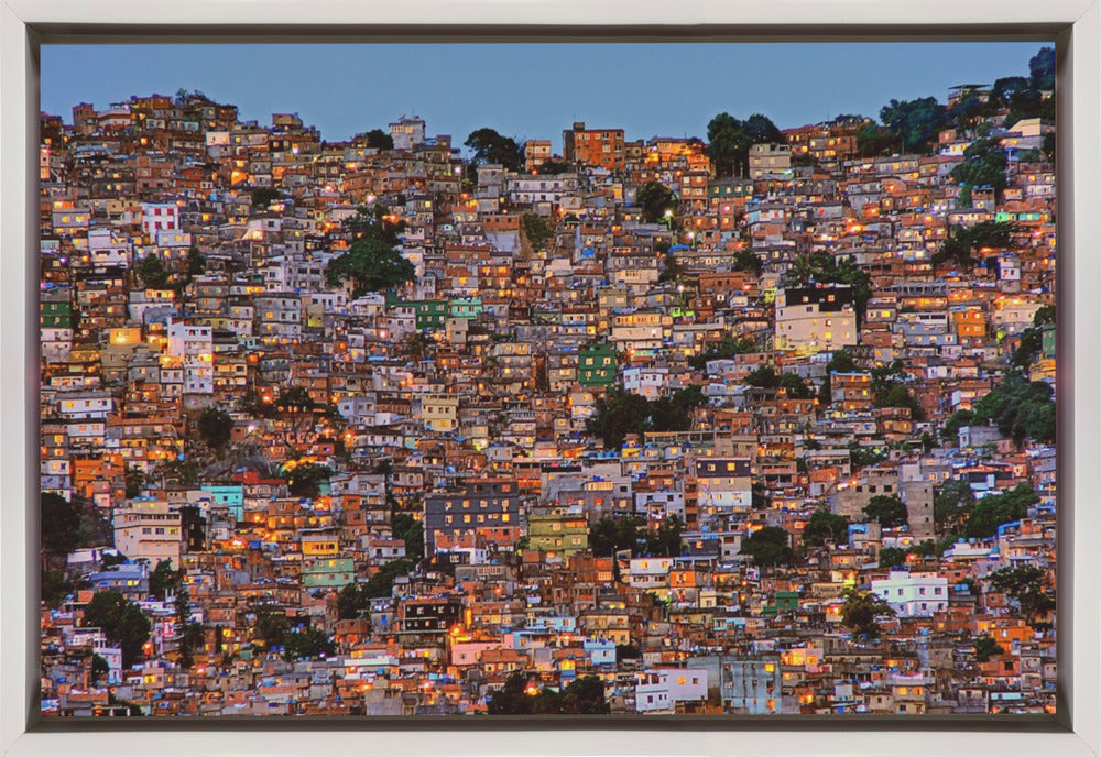 Wall Art Nightfall in the Favela da Rocinha-1