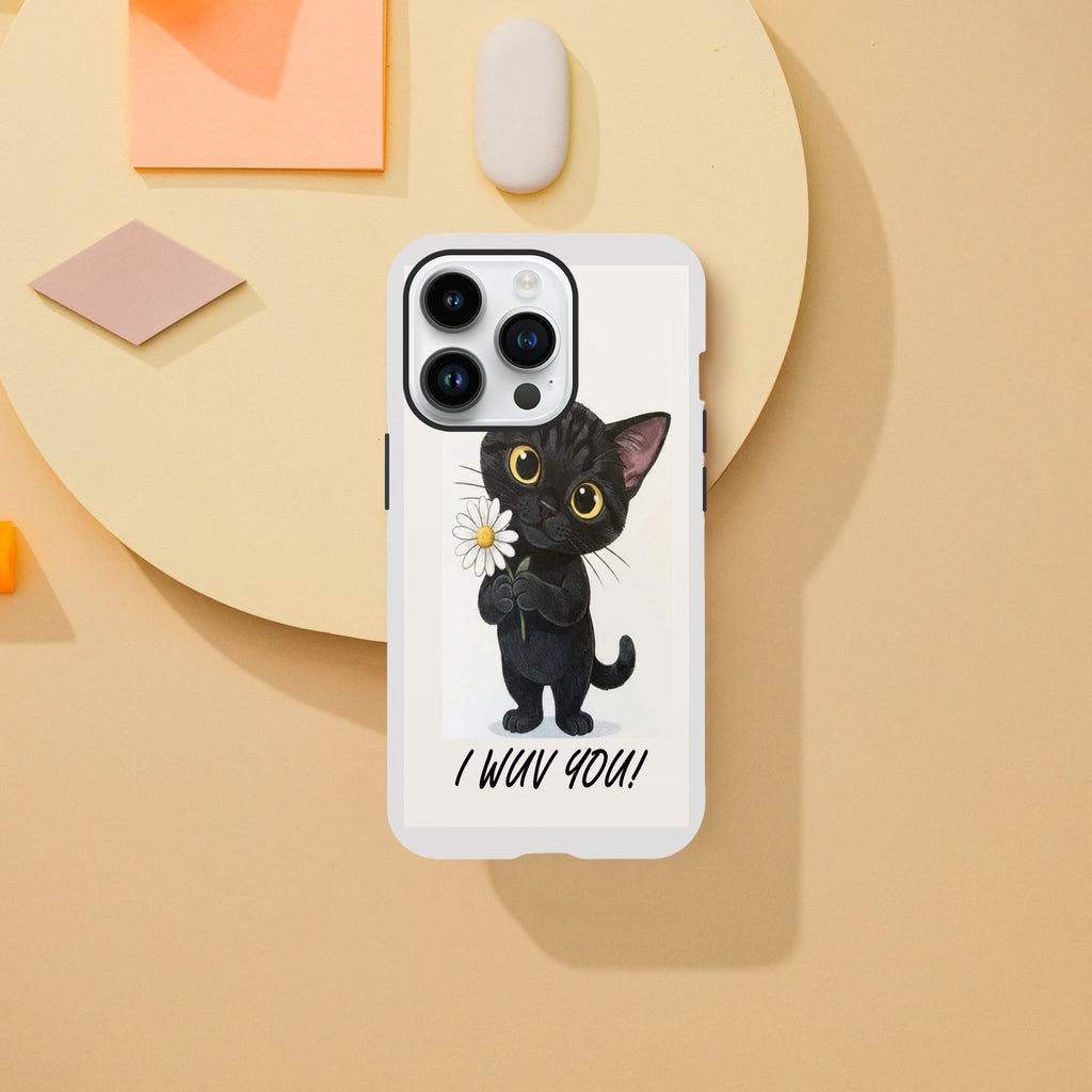 Attitude Kitty Tough Case | Dual-Layer Protection for iPhone Print Material for iPhone 15 Pro Max by TVVH_Urban