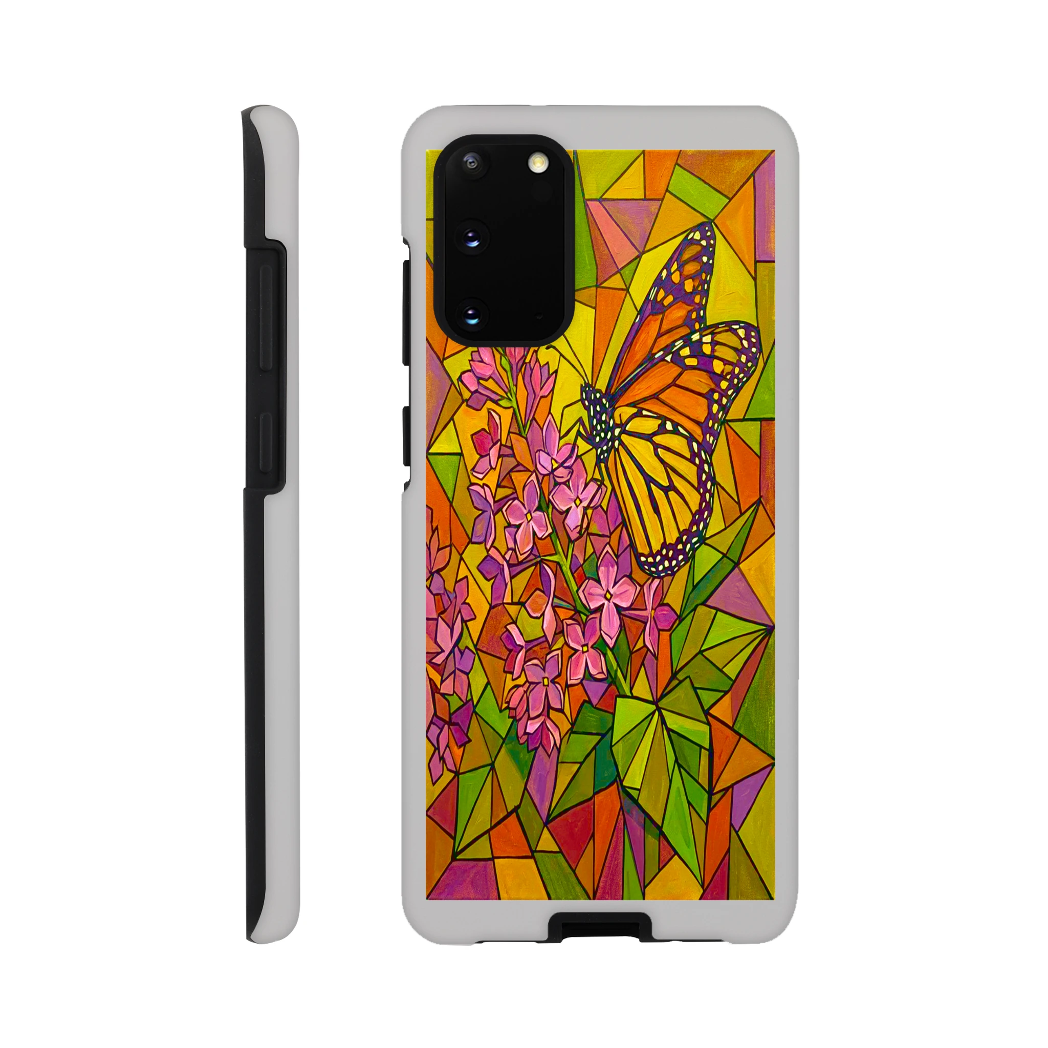Butterfly & Lilac Tough Phone Case | Dual-Layer Protection for Samsung  for Galaxy S20 by TVVH_Urban