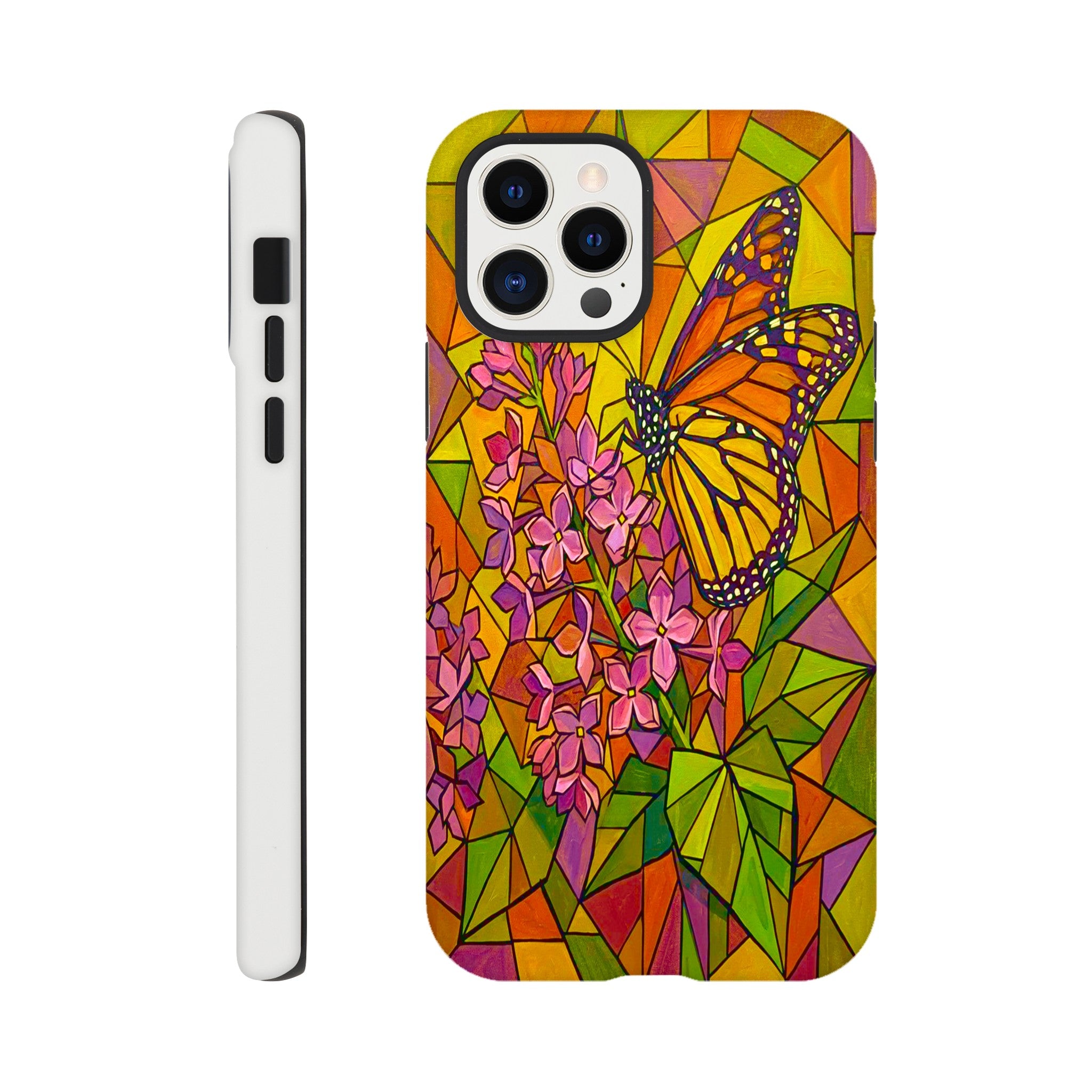 Butterfly & Lilac Tough Phone Case | Dual-Layer Protection for iPhone  for iPhone 15 Pro by TVVH_Urban
