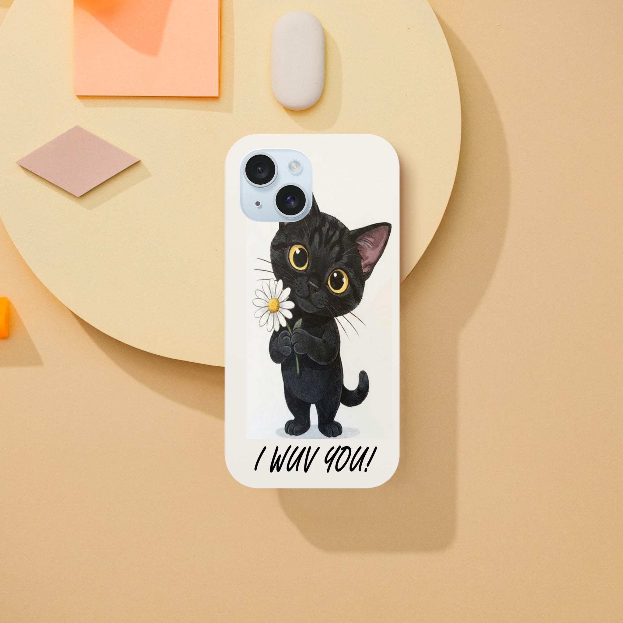Attitude Kitty Tough Case | Dual-Layer Protection for iPhone Print Material for iPhone 15 Pro Max by TVVH_Urban