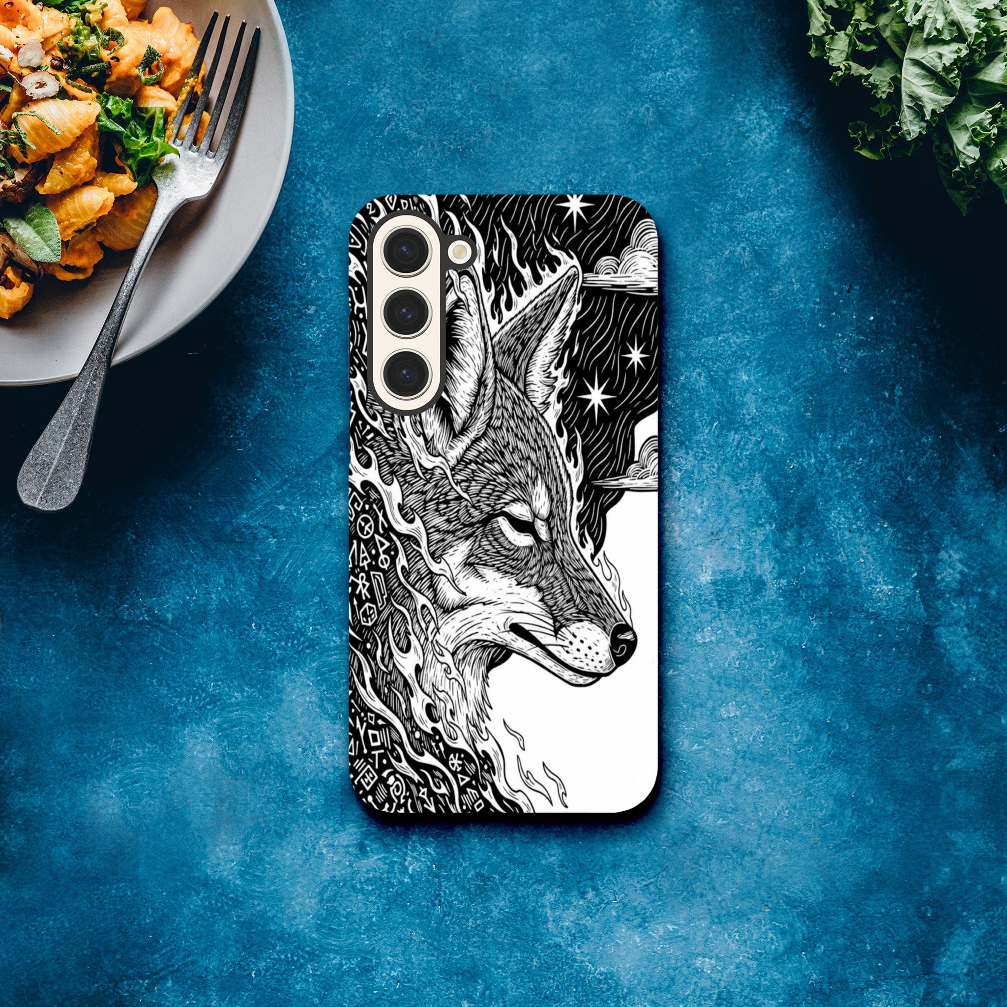 Coyote illustration in Black & white - Tough Case for  by TVVH_Urban