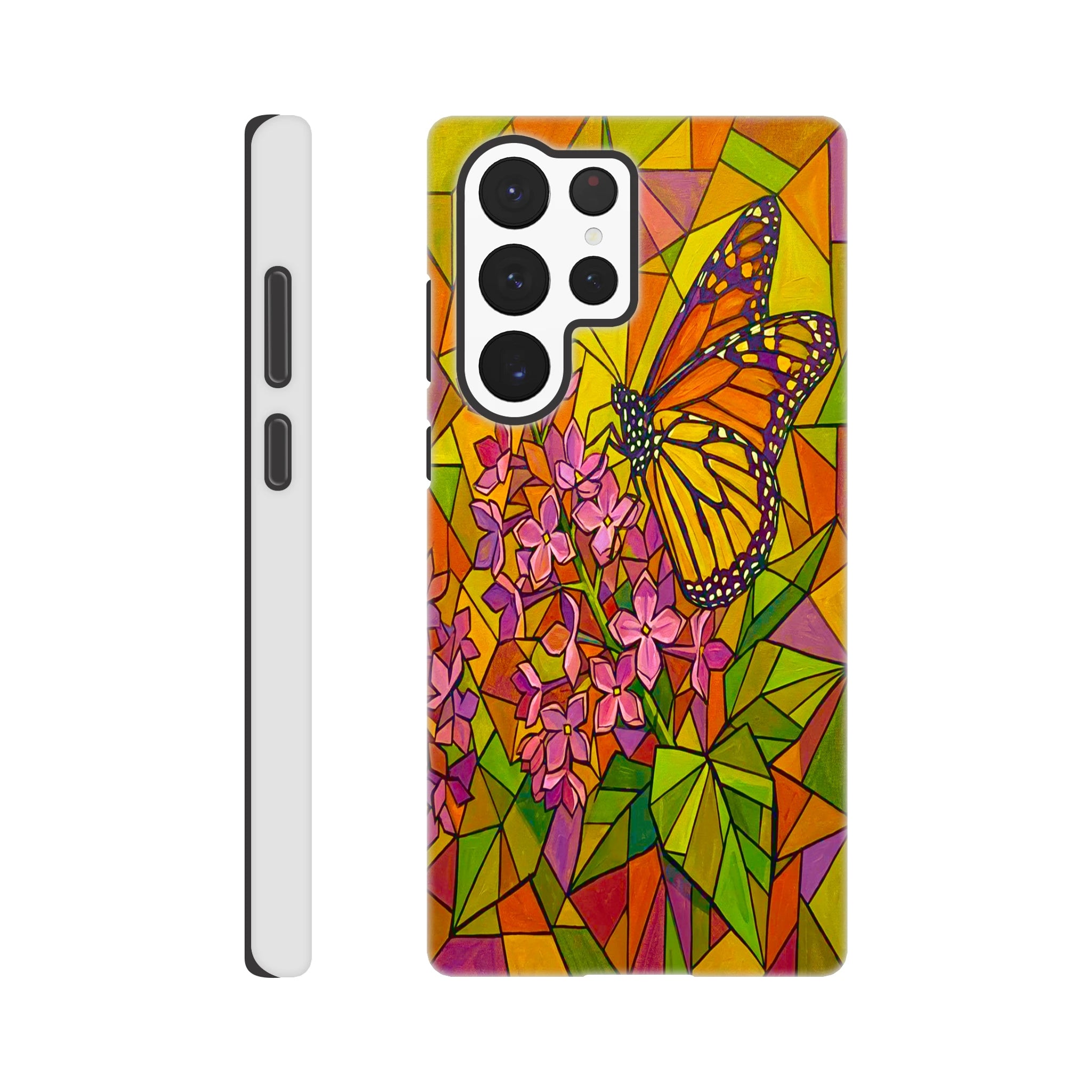 Butterfly & Lilac Tough Phone Case | Dual-Layer Protection for Samsung  for Galaxy S22 Ultra by TVVH_Urban