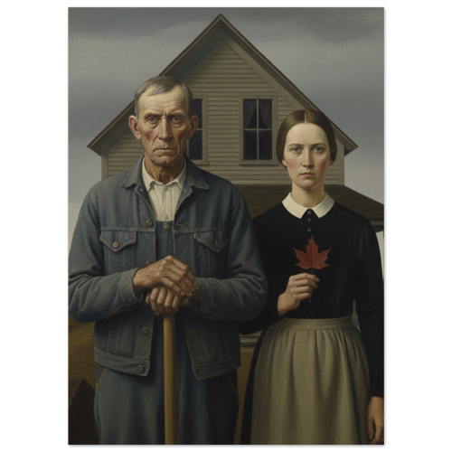 The fractured man Dali inspired surrealistic portrait art - poster print by TVVH_Urban