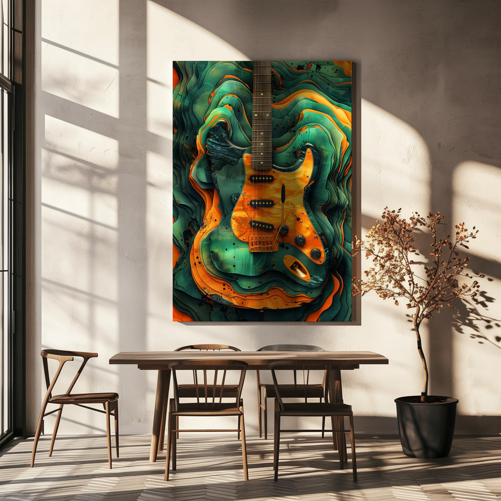 Music Guitar 4 Canvas Print-3