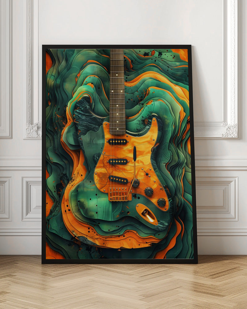 Music Guitar 4 Canvas Print-2