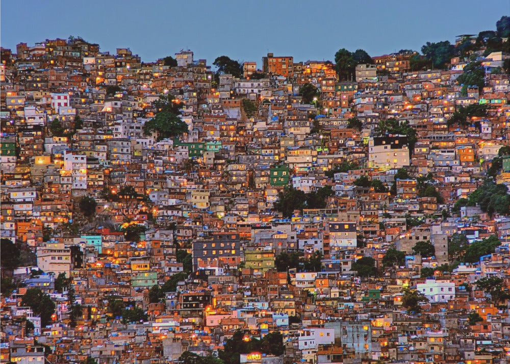 Wall Art Nightfall in the Favela da Rocinha-3